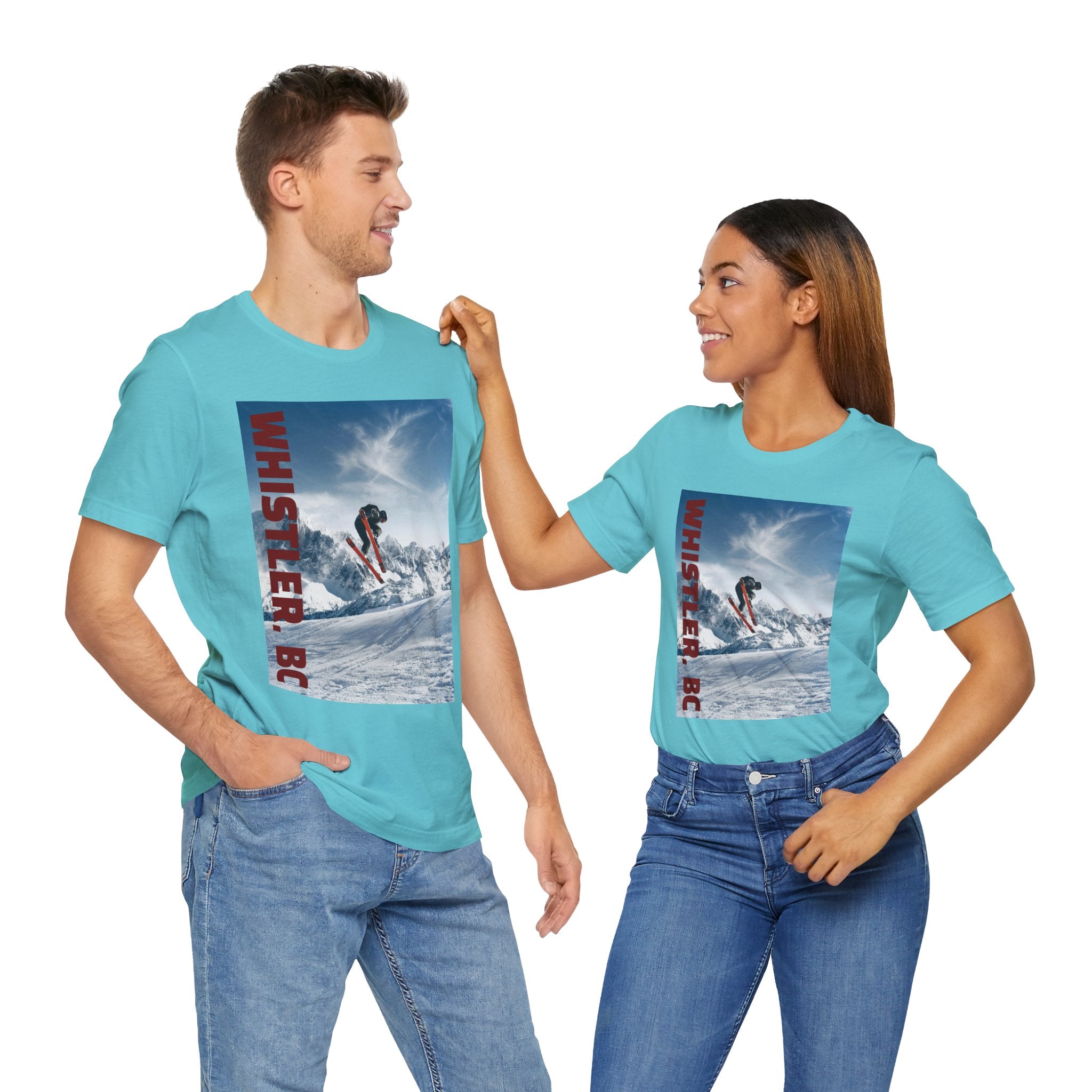 Viringee Whistler BC Snowboarder Short Sleeve Tee