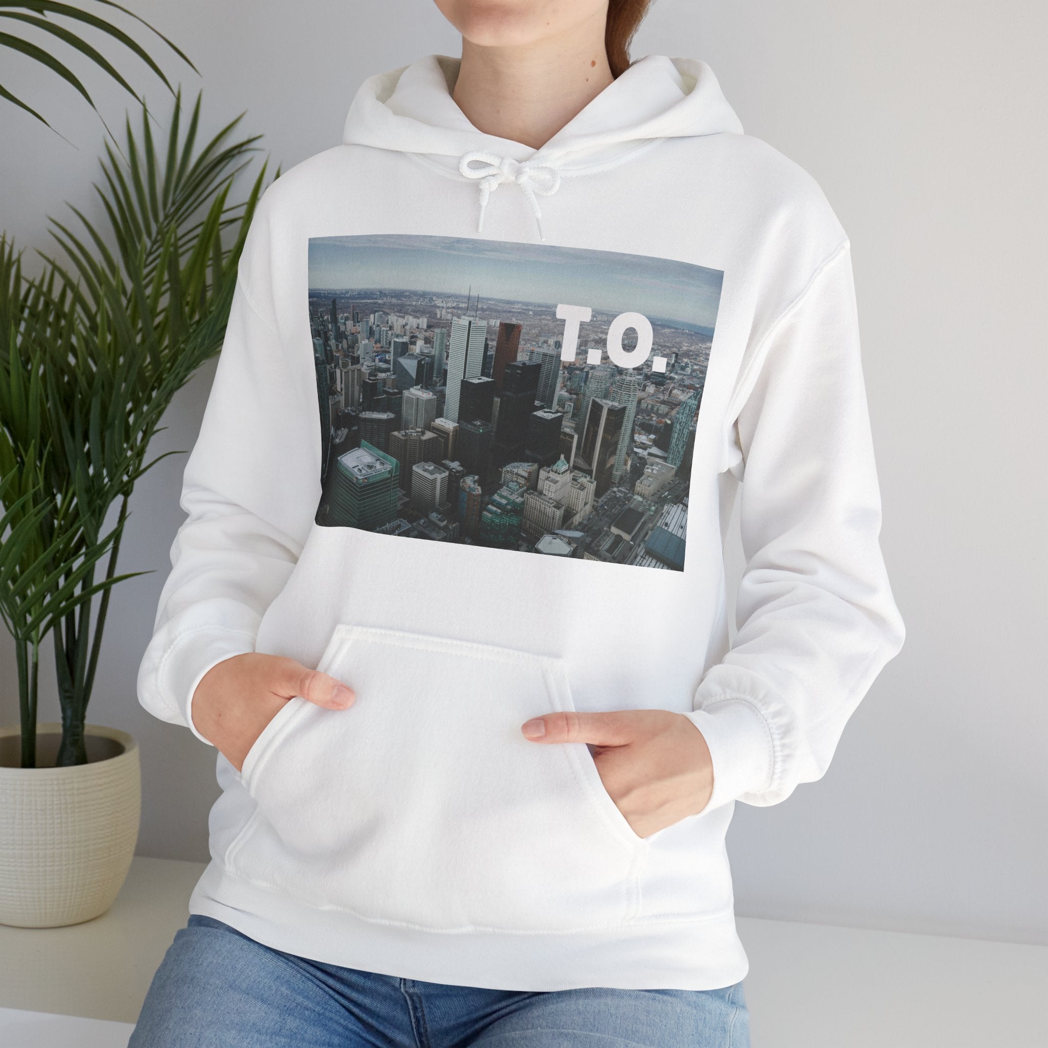 Viringee Toronto T.O. Urban Skyline Unisex Hoodie