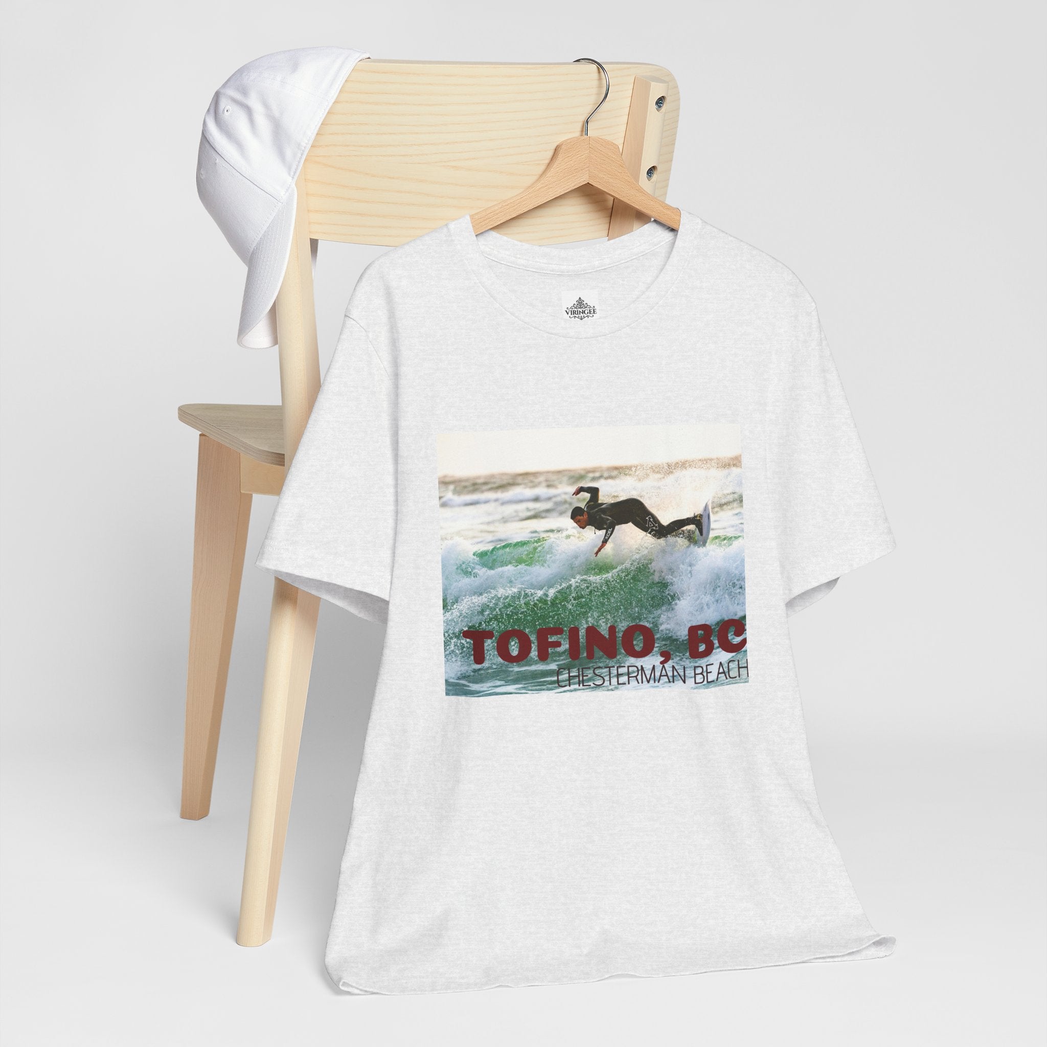 Viringee Tofino Chesterman Beach Surfing Graphic Tee