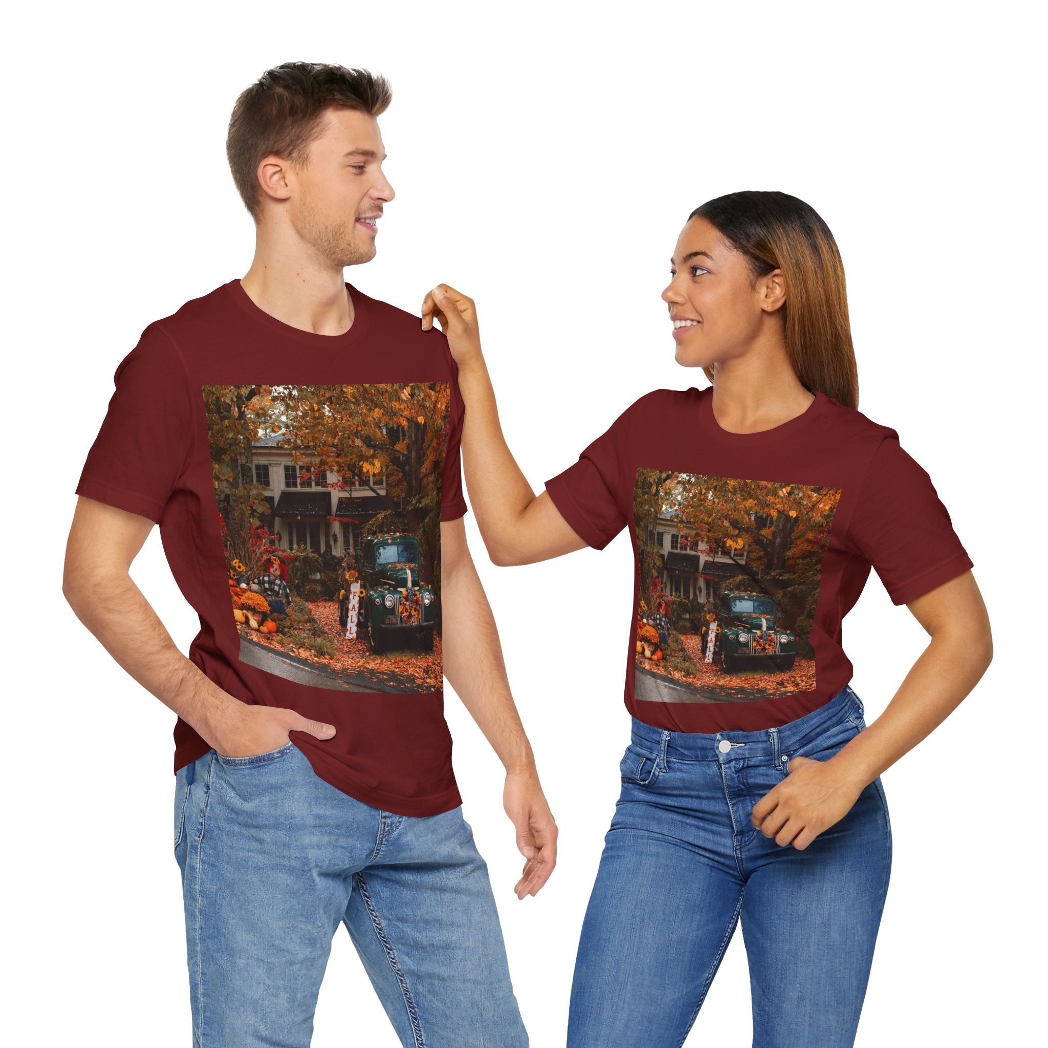 Viringee Autumn Vibes Unisex Jersey T Shirt