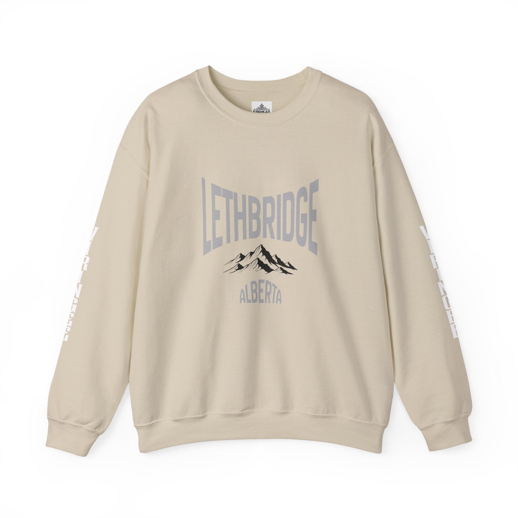 Viringee Lethbridge Alberta Mountain Crewneck Sweatshirt