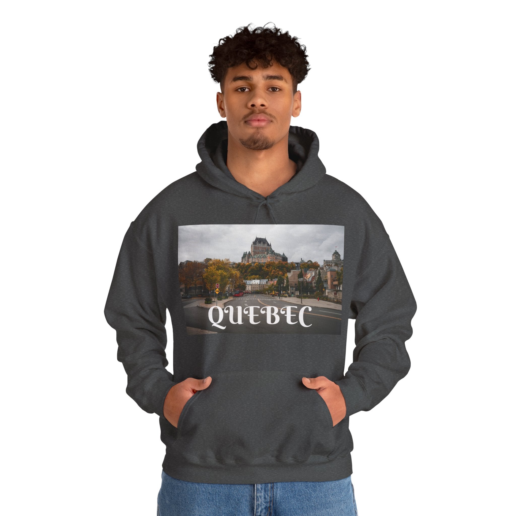 Viringee Quebec Architecture Unisex Hoodie / Hoodie Unisexe Viringee Architecture du Québec