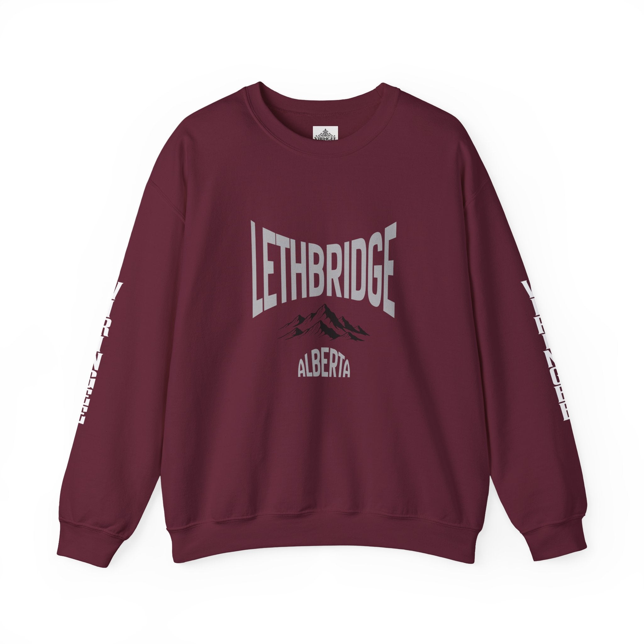 Viringee Lethbridge Alberta Mountain Crewneck Sweatshirt