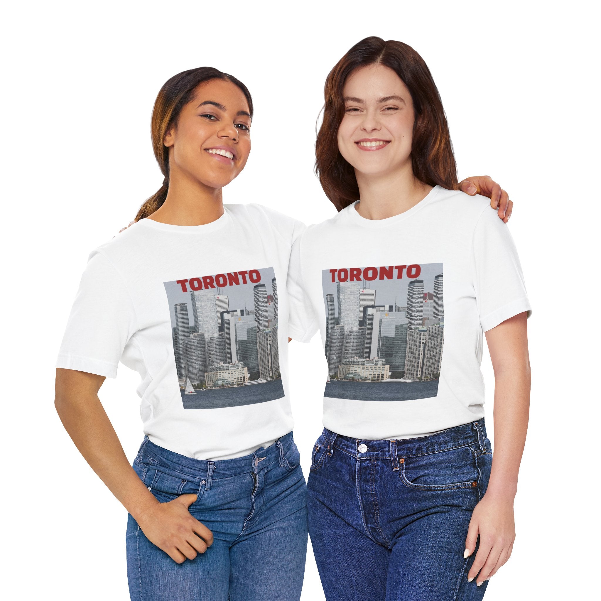 Unisex Toronto Harbor T-shirt inspired by city skyline