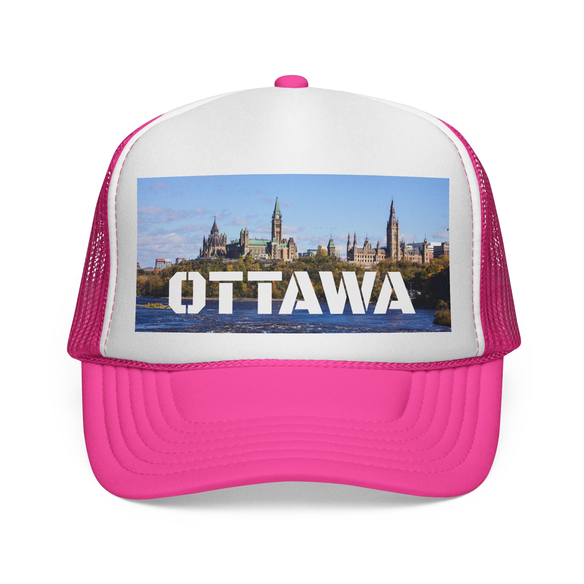 Viringee Adjustable Ottawa city trucker cap with printed design