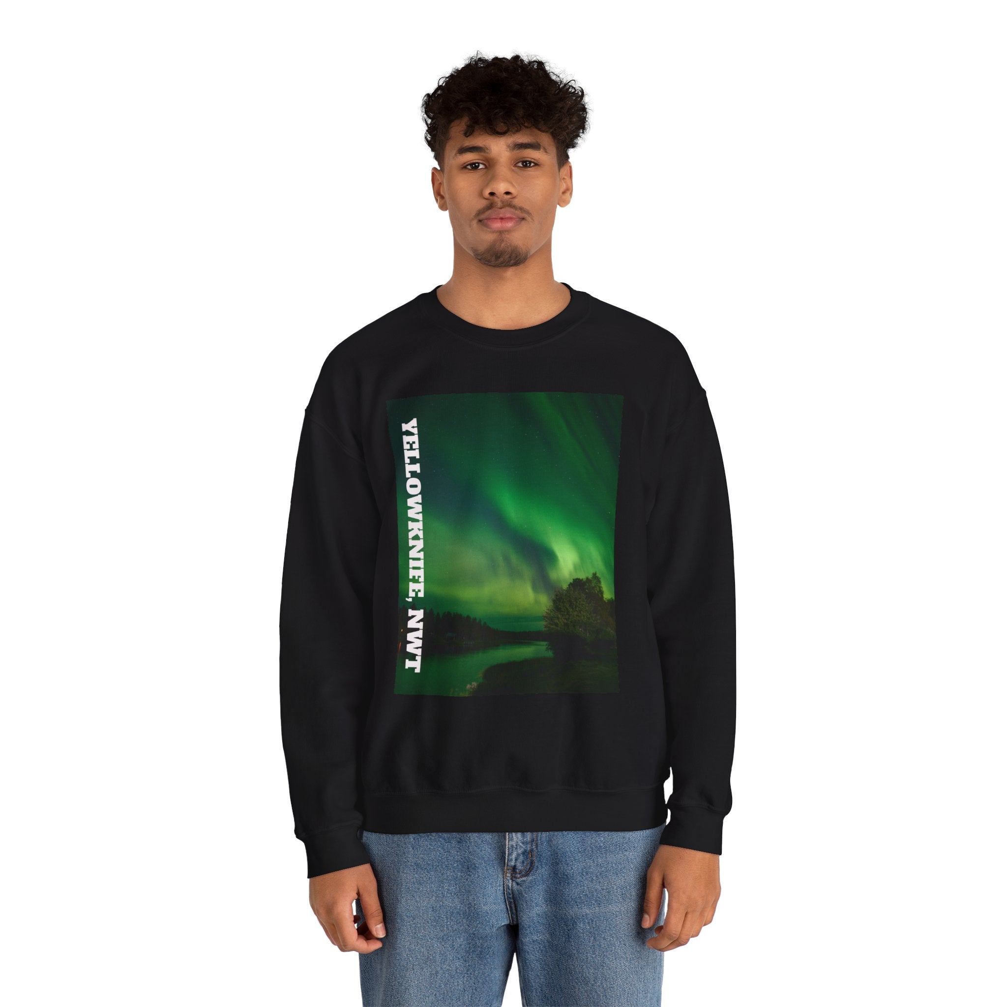 Viringee Yellowknife, NWT Lights Crewneck Sweatshirt