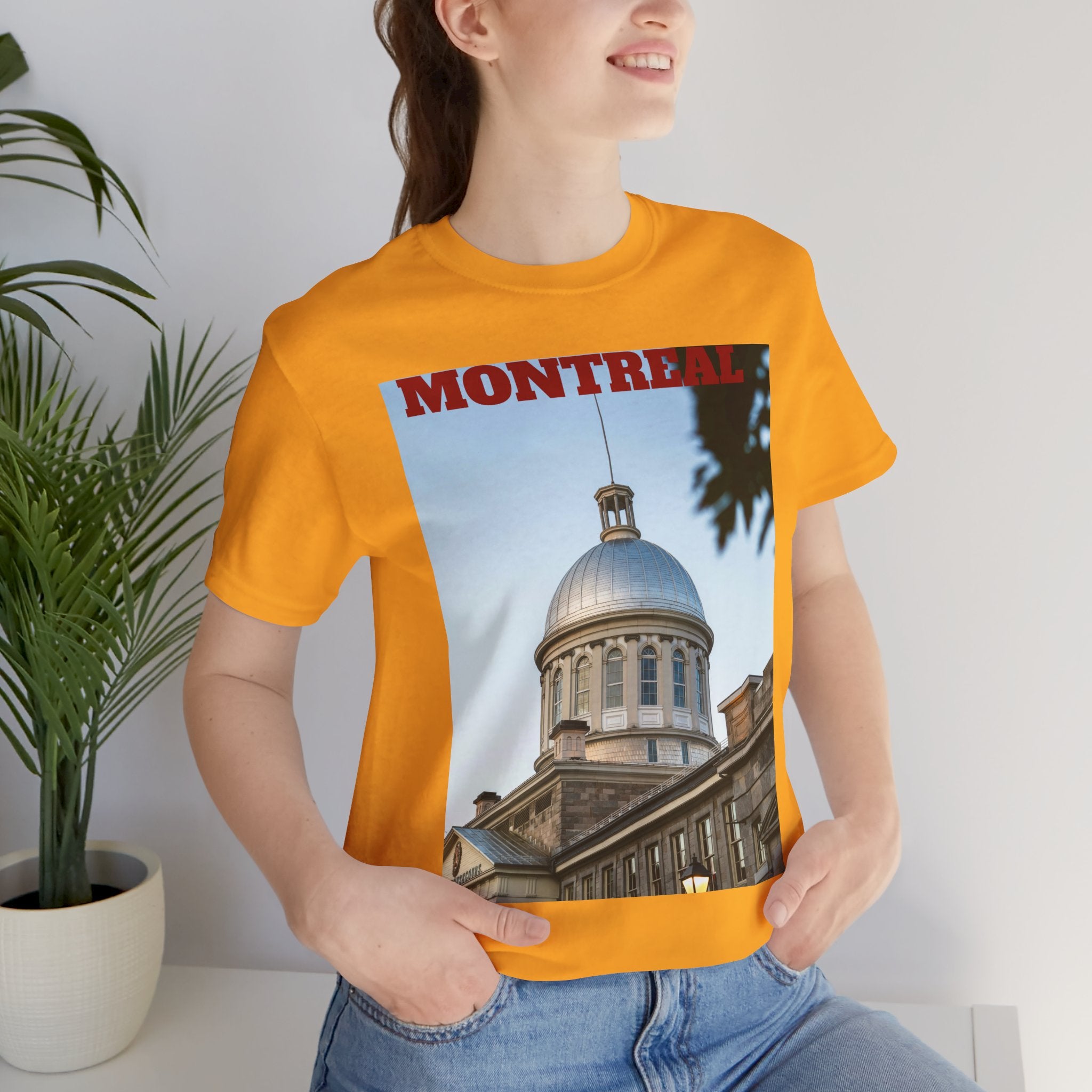 Unisex Old Montreal vintage T-shirt with city graphic