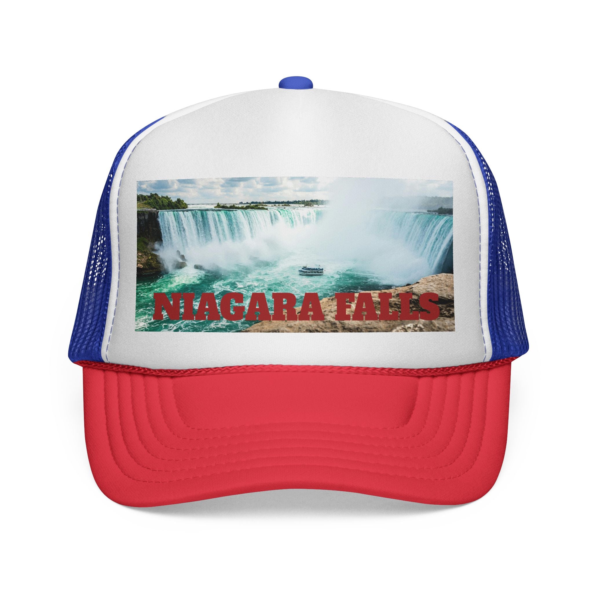 Unisex Niagara Falls trucker cap, breathable mesh back
