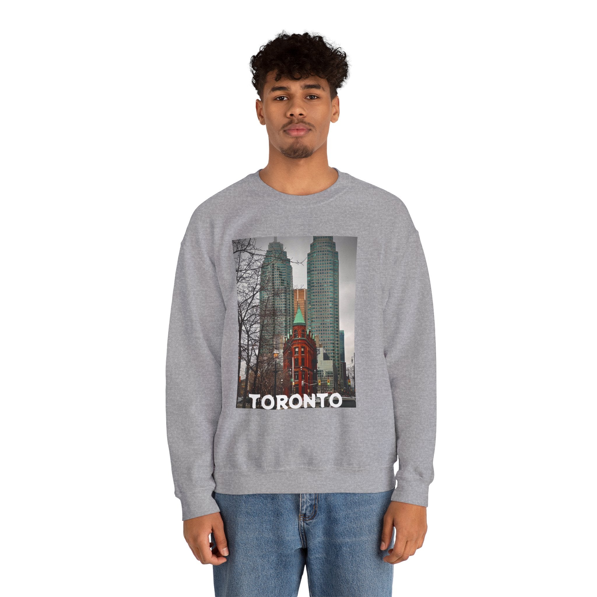 Viringee Toronto Gooderham Flatiron Building Unisex Crewneck Sweatshirt
