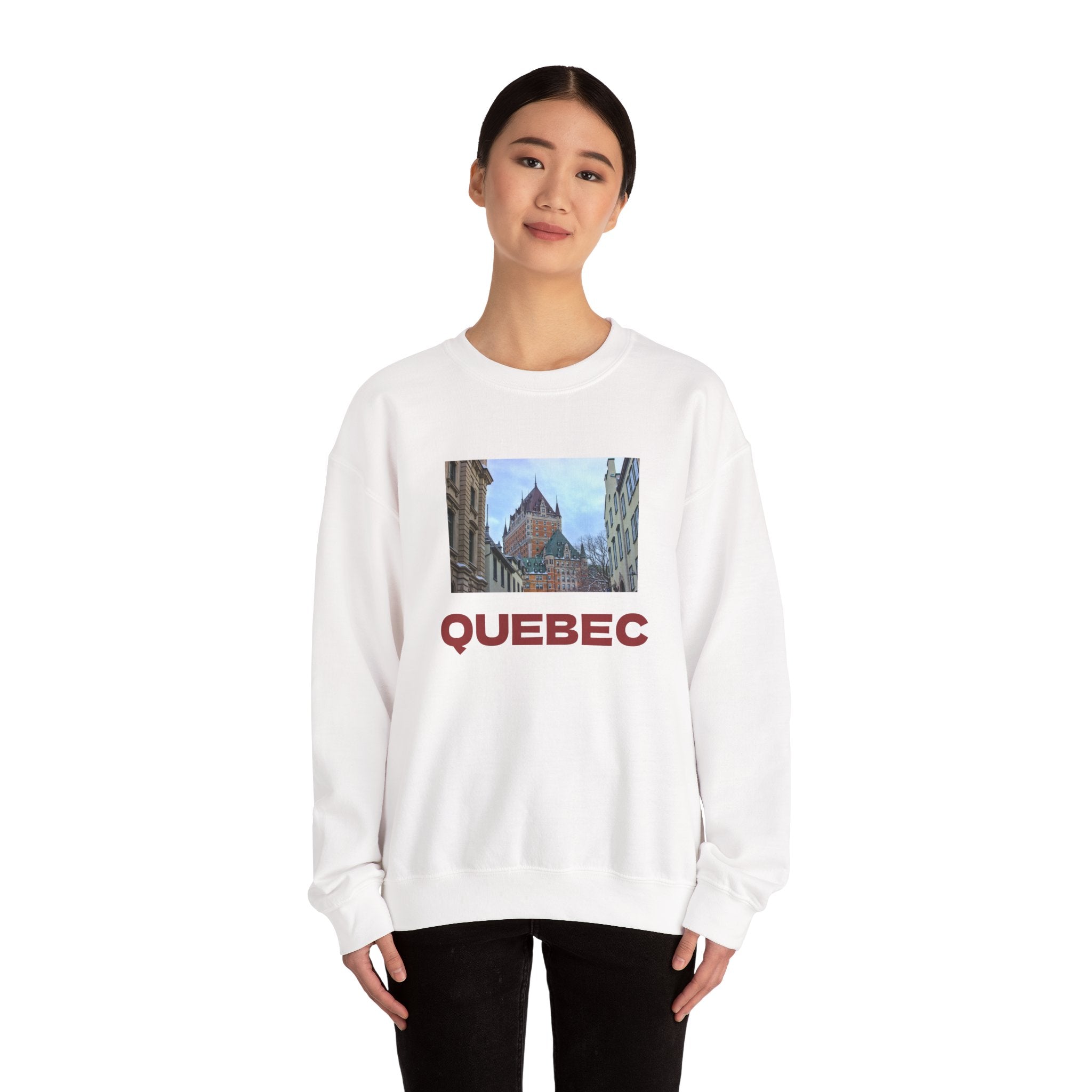 Viringee Quebec Vintage Crewneck Unisex Sweatshirt