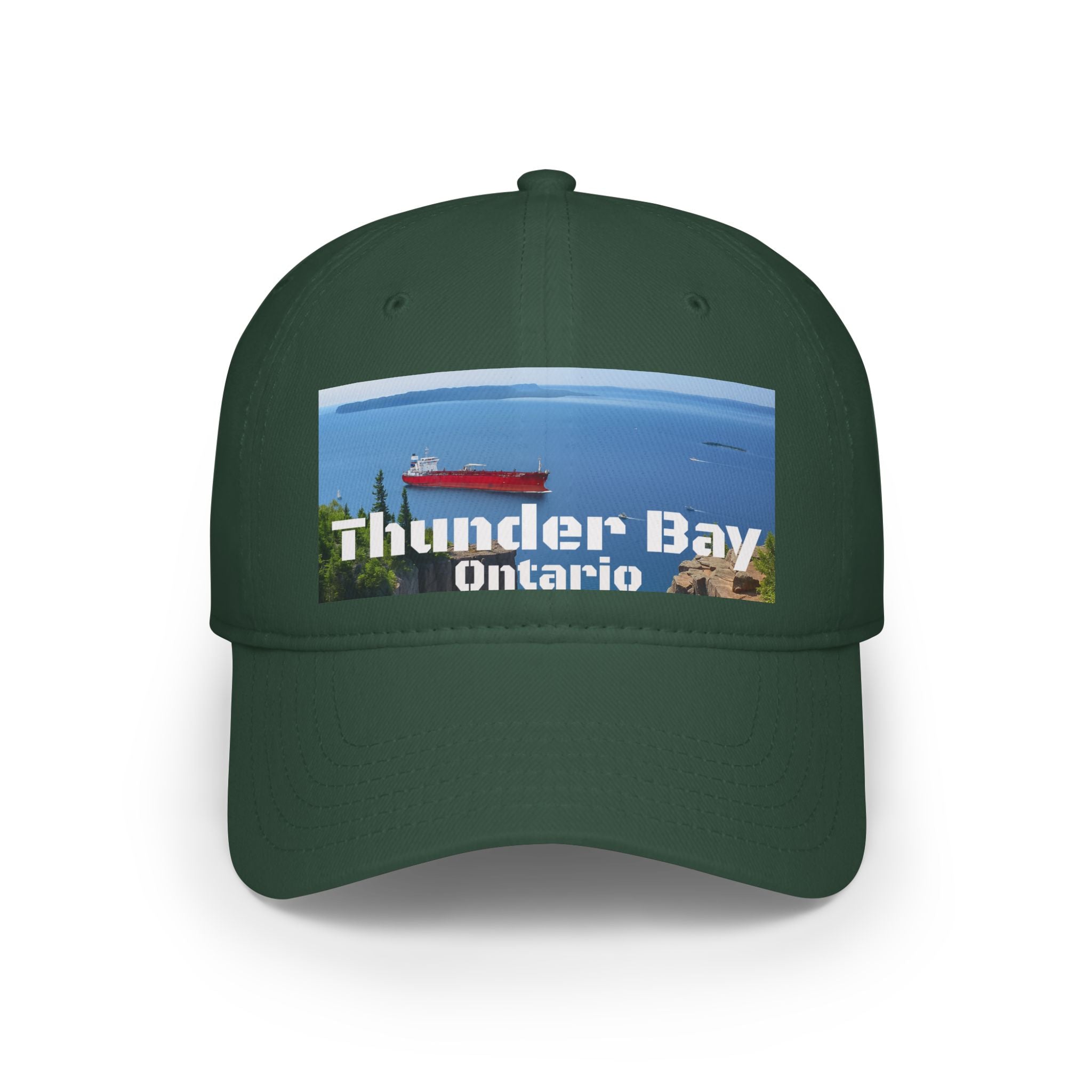 Adjustable Thunder Bay Ontario low profile cap with printed graphic