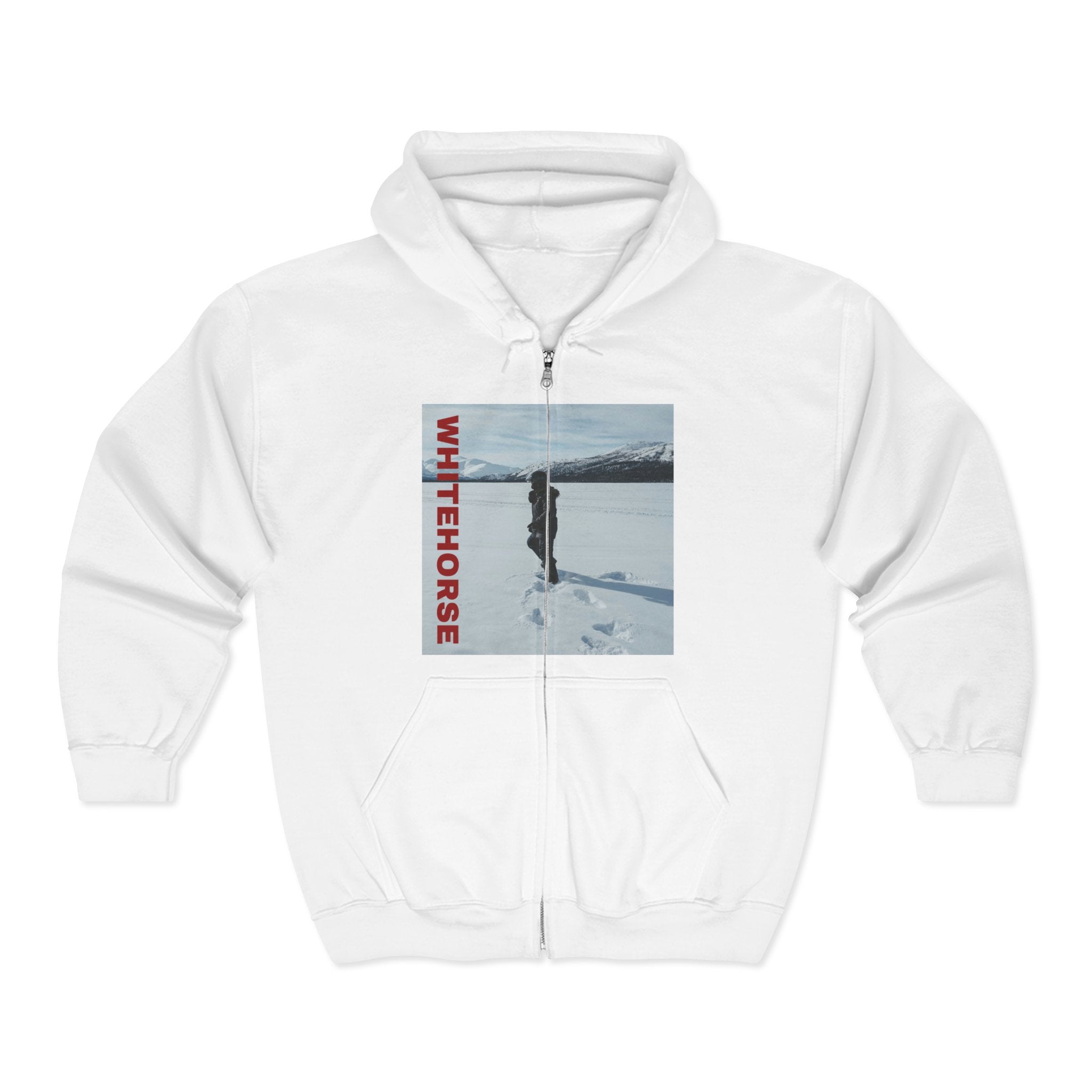 Viringee Whitehorse Winter Adventure Unisex Full Zip Hoodie