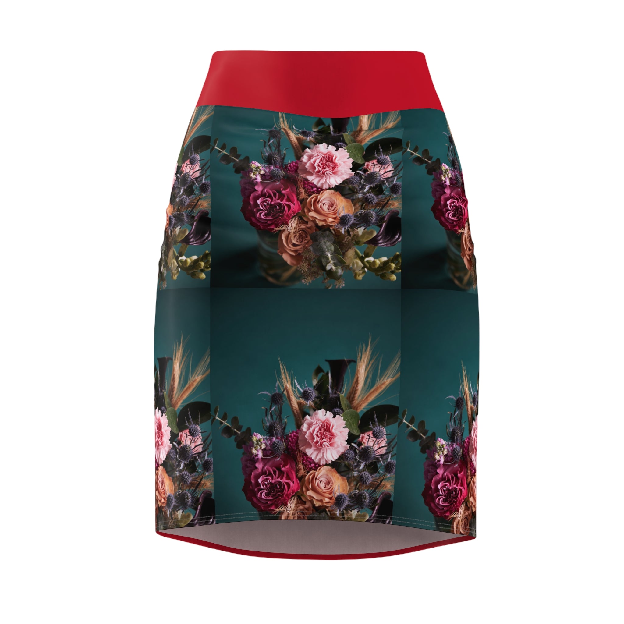 Viringee Forest Flower Women's Pencil Skirt