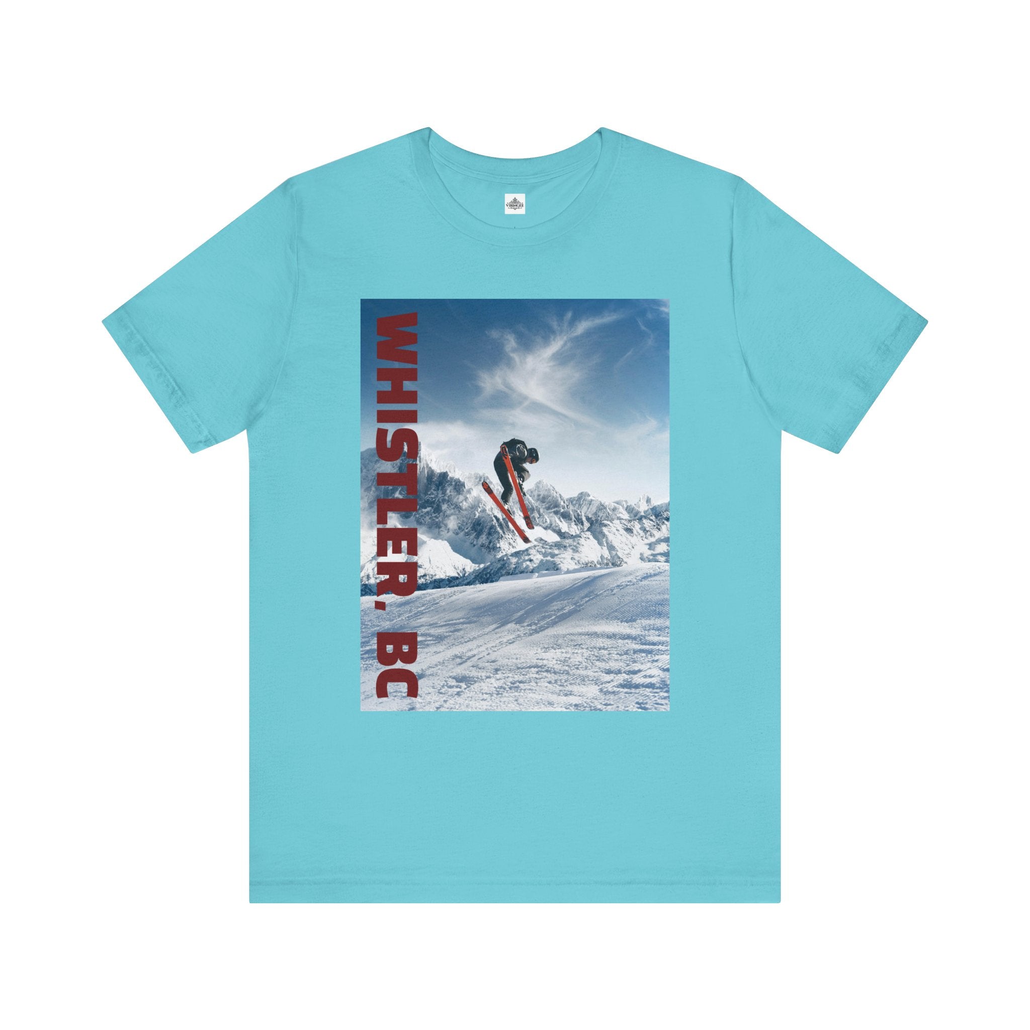 Viringee Whistler BC Snowboarder Short Sleeve Tee