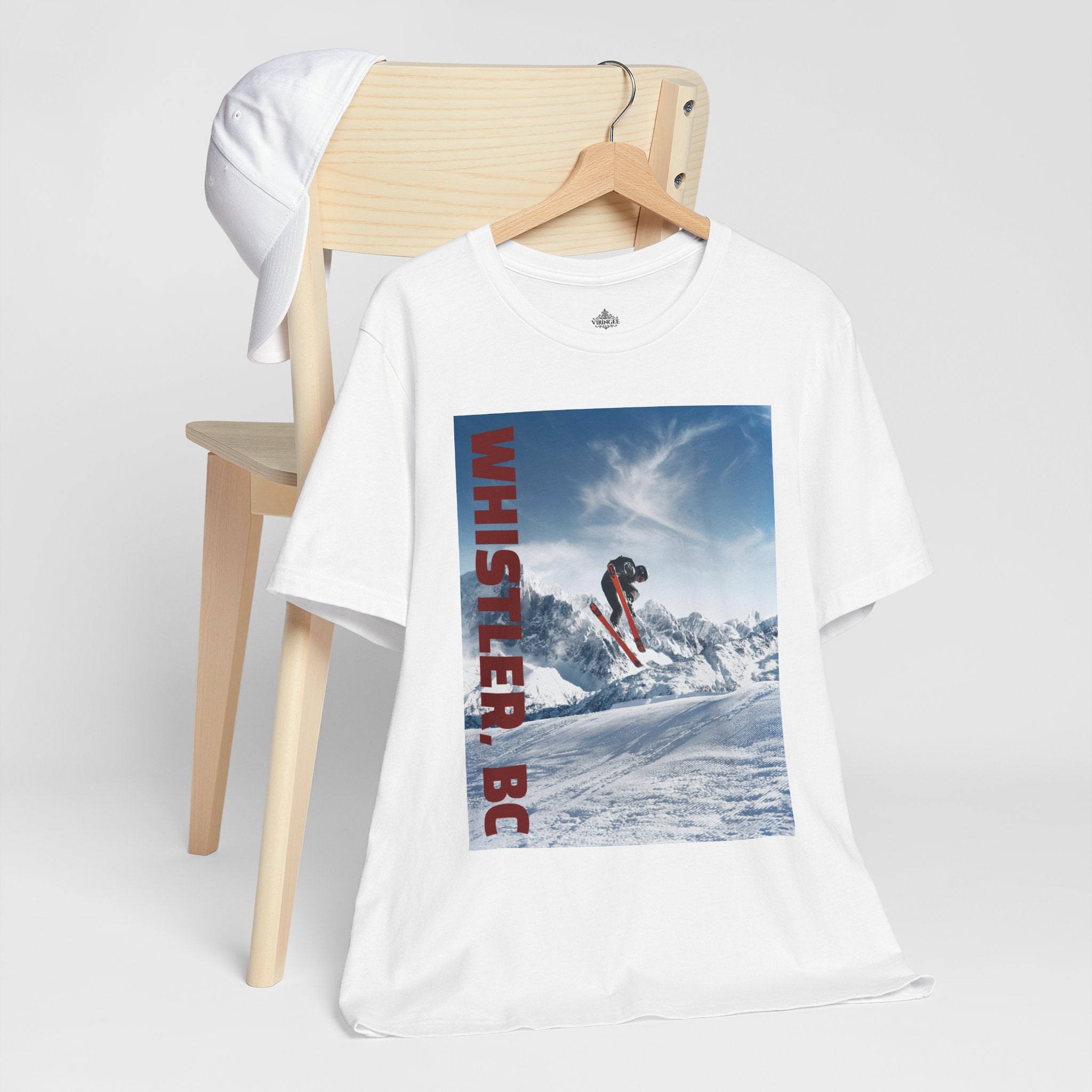 Viringee Whistler BC Snowboarder Short Sleeve Tee