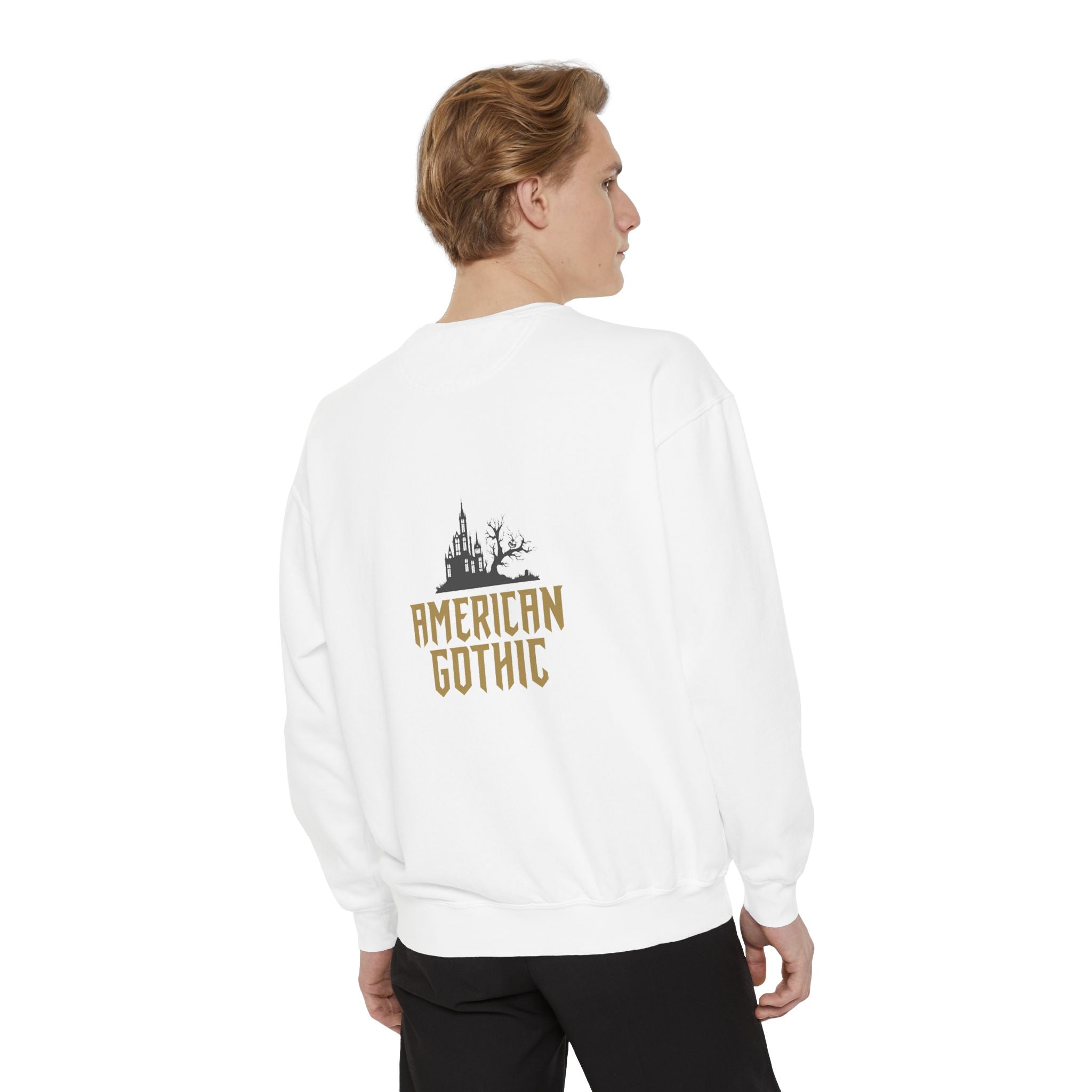 Viringee Cedar Rapids Iowa American Gothic Crewneck Unisex Sweatshirt