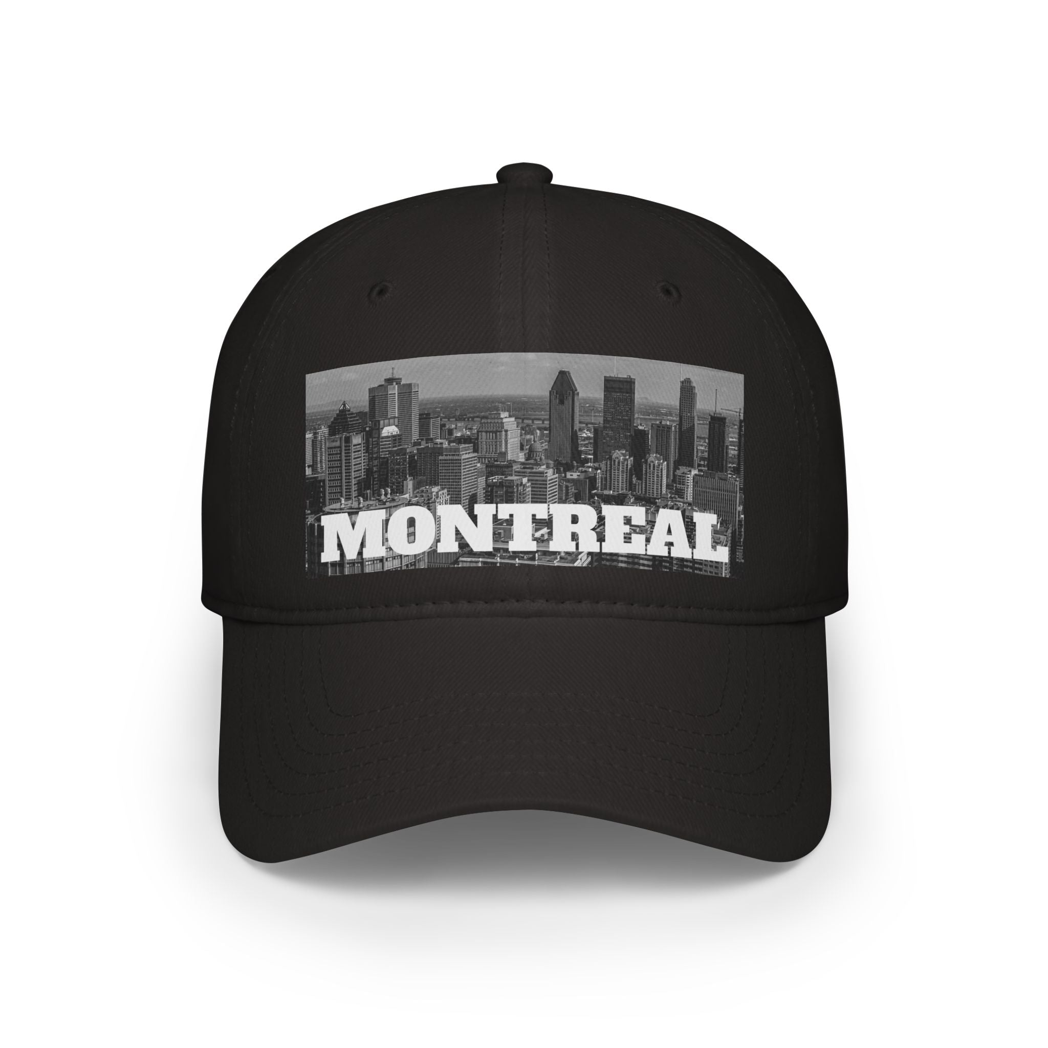 Adjustable Montreal low profile cap with printed graphic
