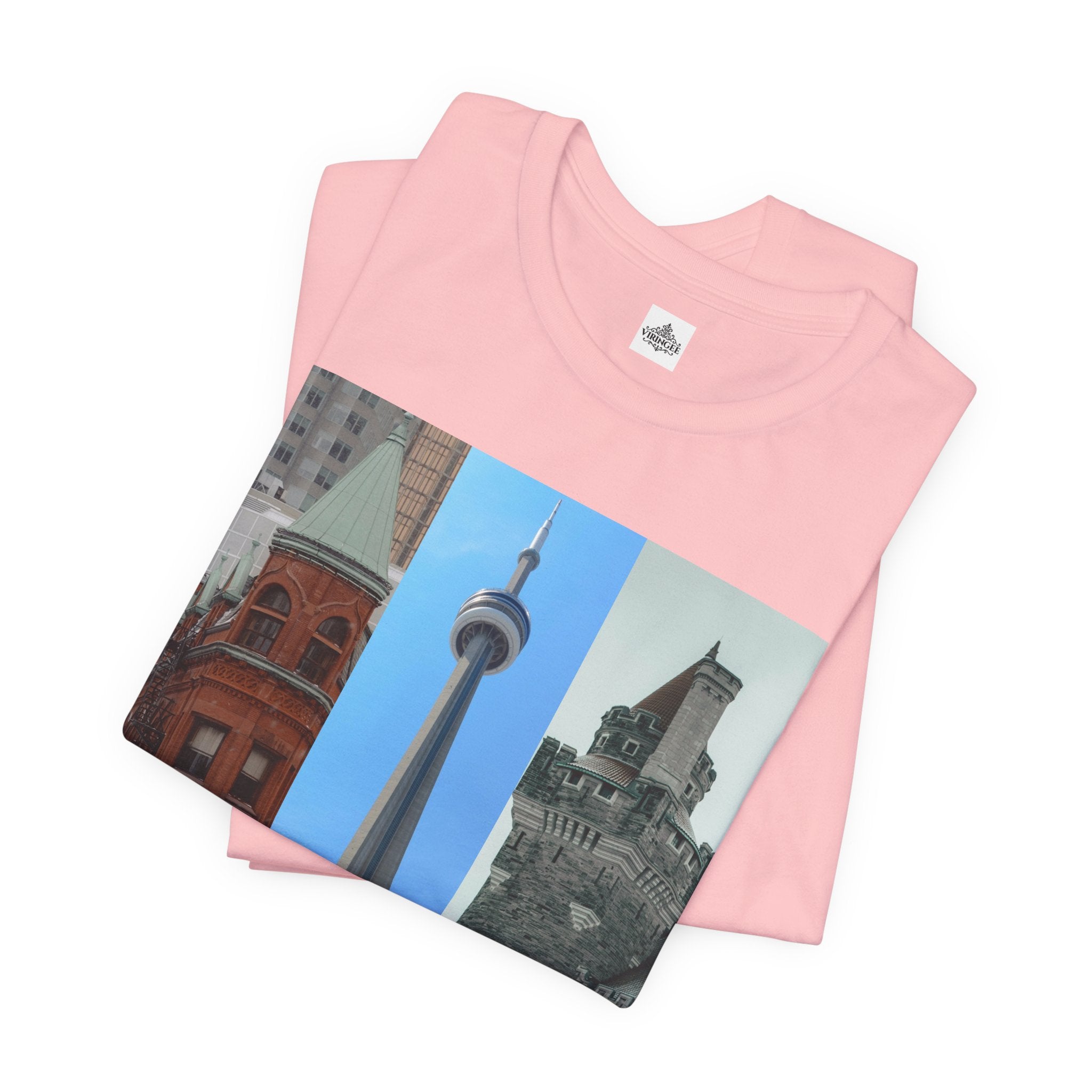Viringee Toronto Sightseeing Landmarks Graphic T Shirt