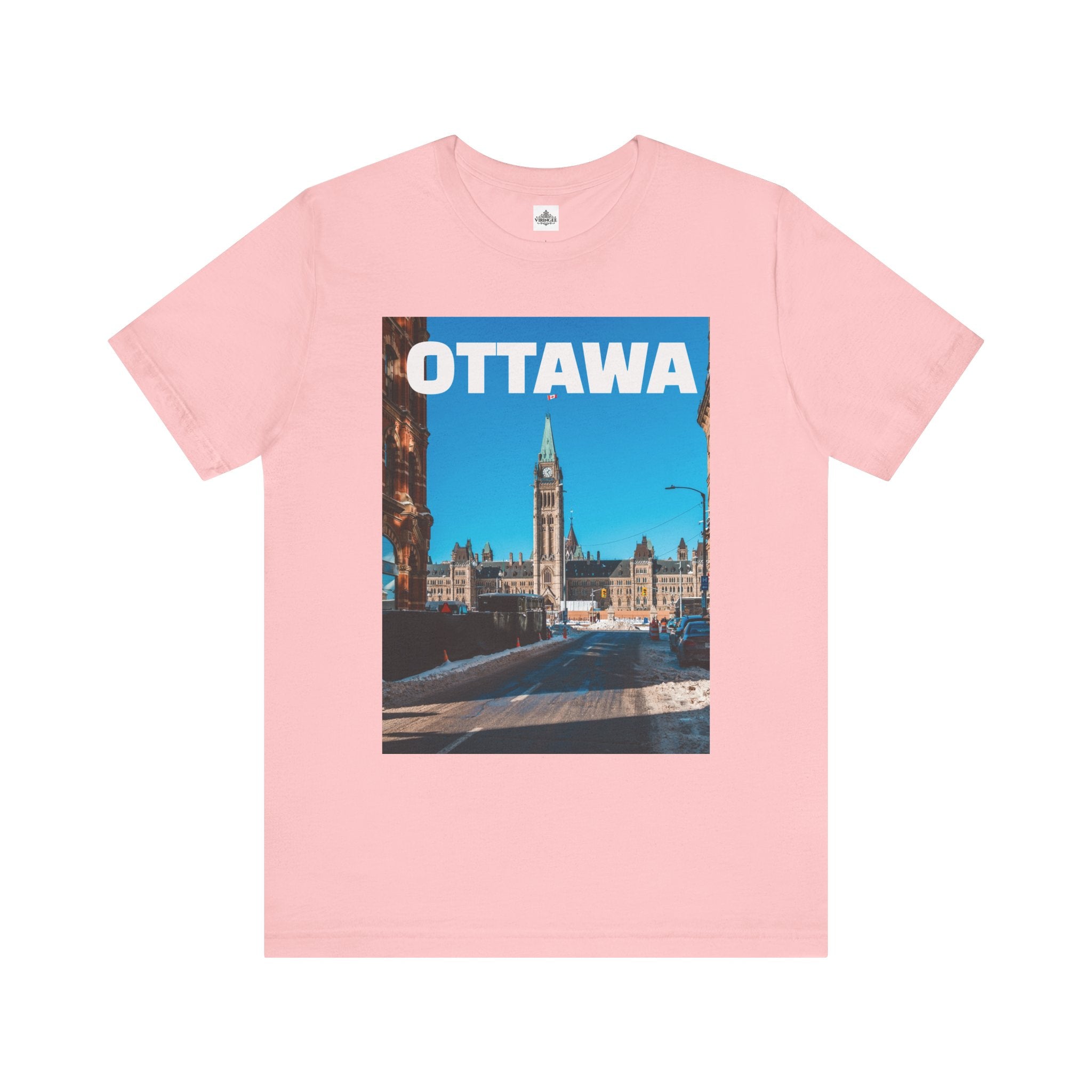 Unisex Ottawa T-shirt with bold city design by Viringee