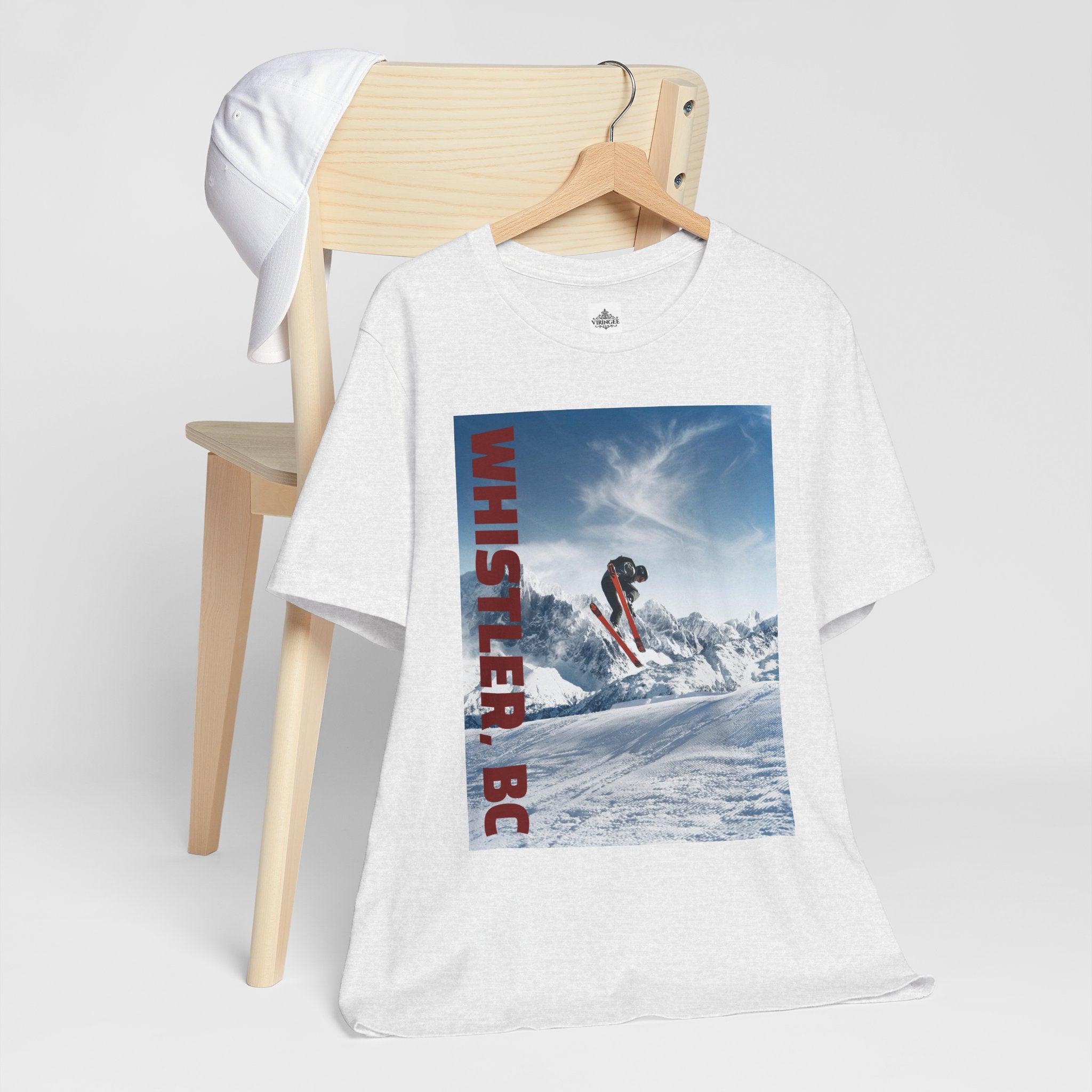 Viringee Whistler BC Snowboarder Short Sleeve Tee
