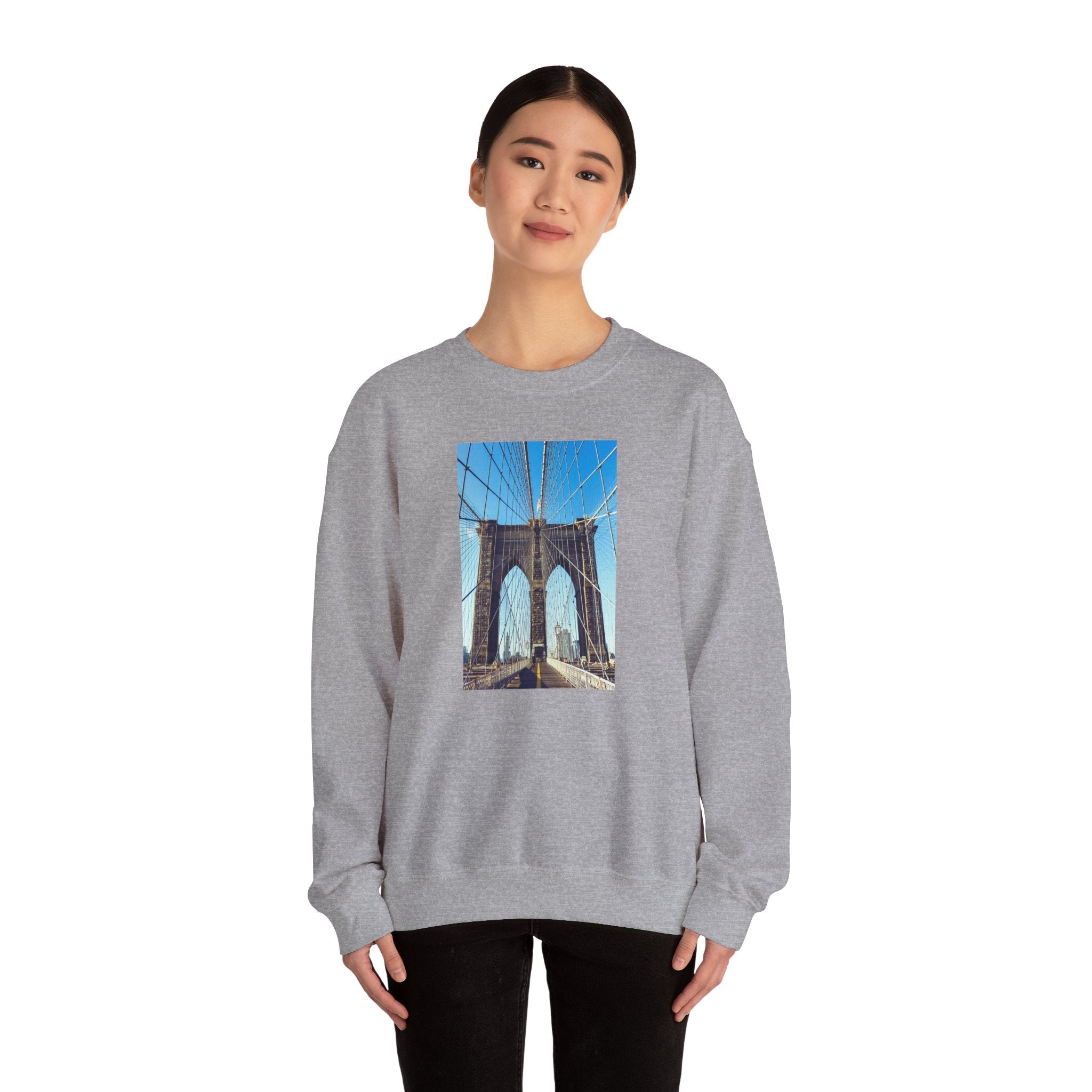 Viringee Brooklyn Bridge Crewneck Sweatshirt