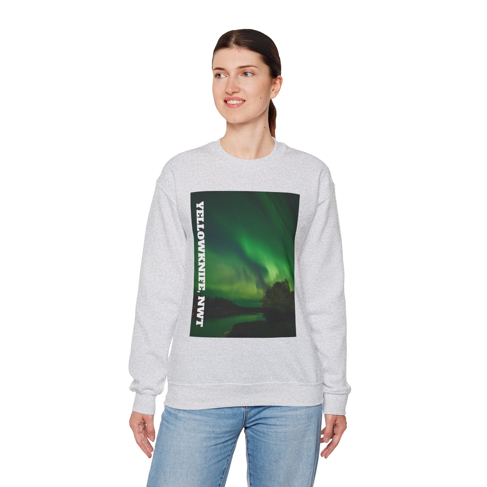 Viringee Yellowknife, NWT Lights Crewneck Sweatshirt