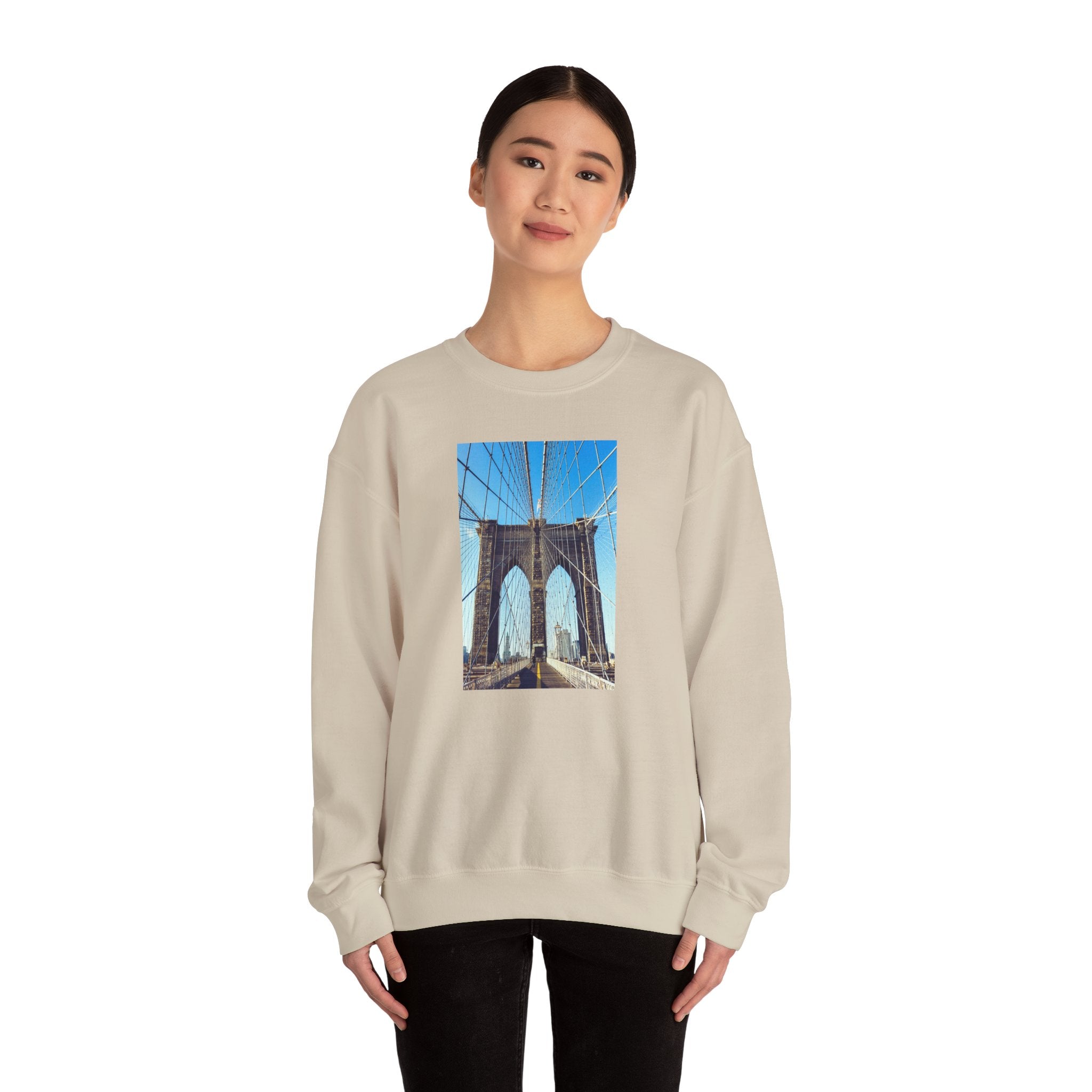 Viringee Brooklyn Bridge Crewneck Sweatshirt