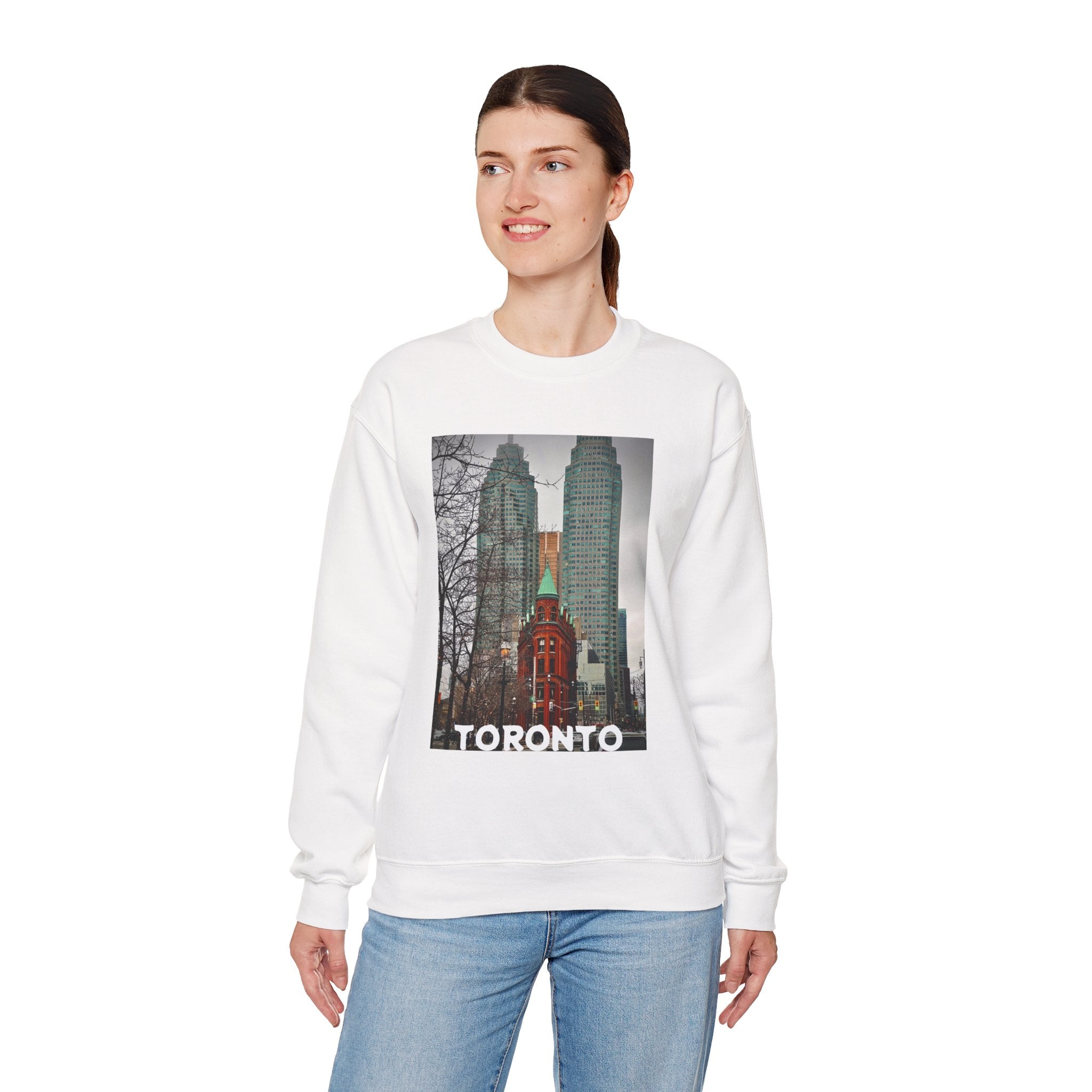 Viringee Toronto Gooderham Flatiron Building Unisex Crewneck Sweatshirt