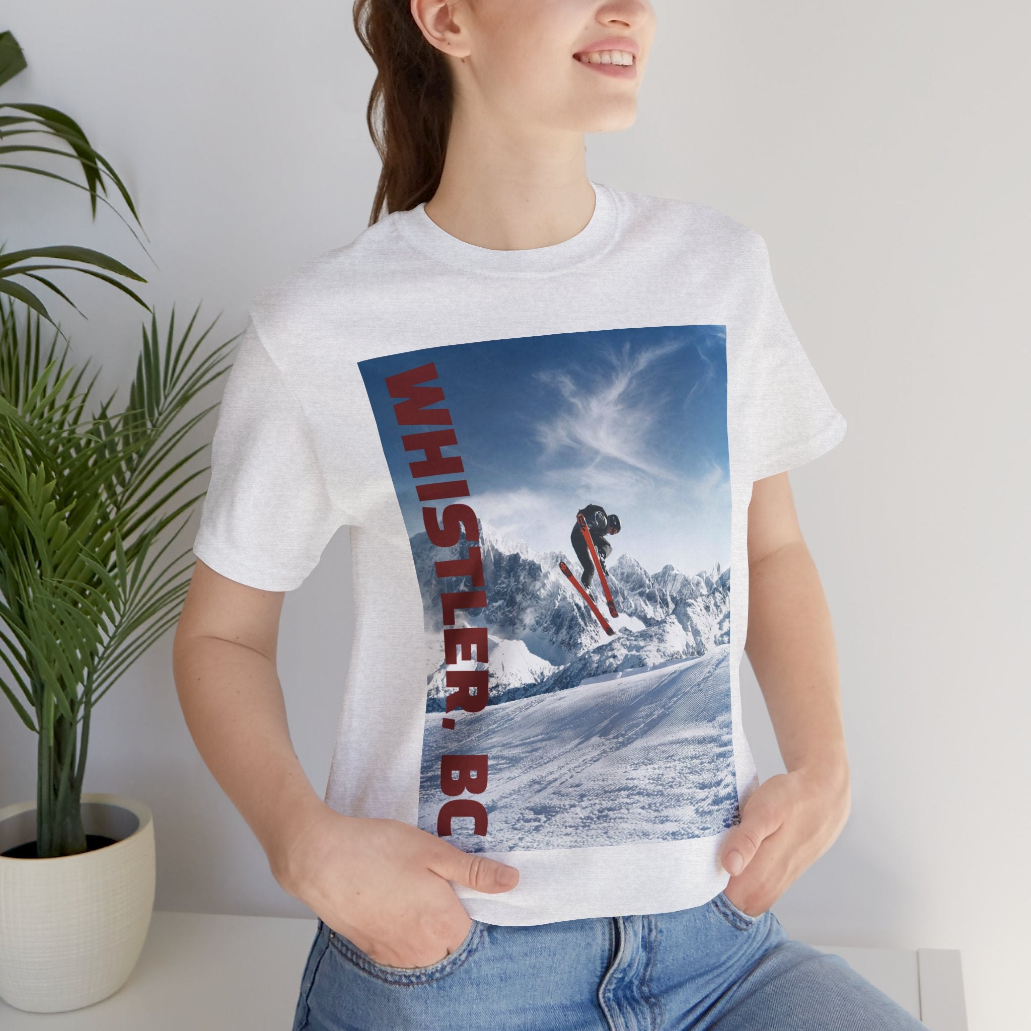Viringee Whistler BC Snowboarder Short Sleeve Tee