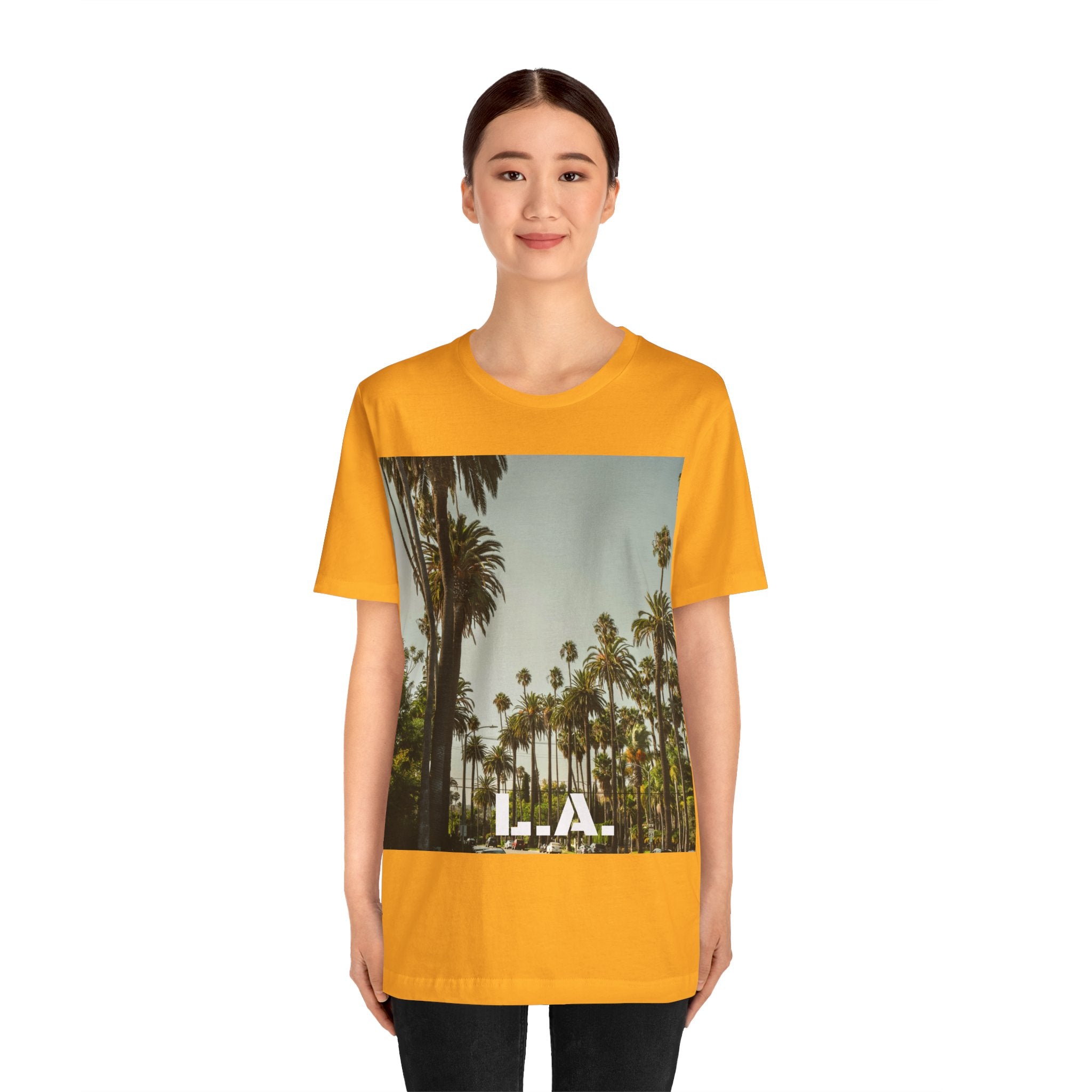 Viringee LA Palm Unisex Trees Graphic T-shirt