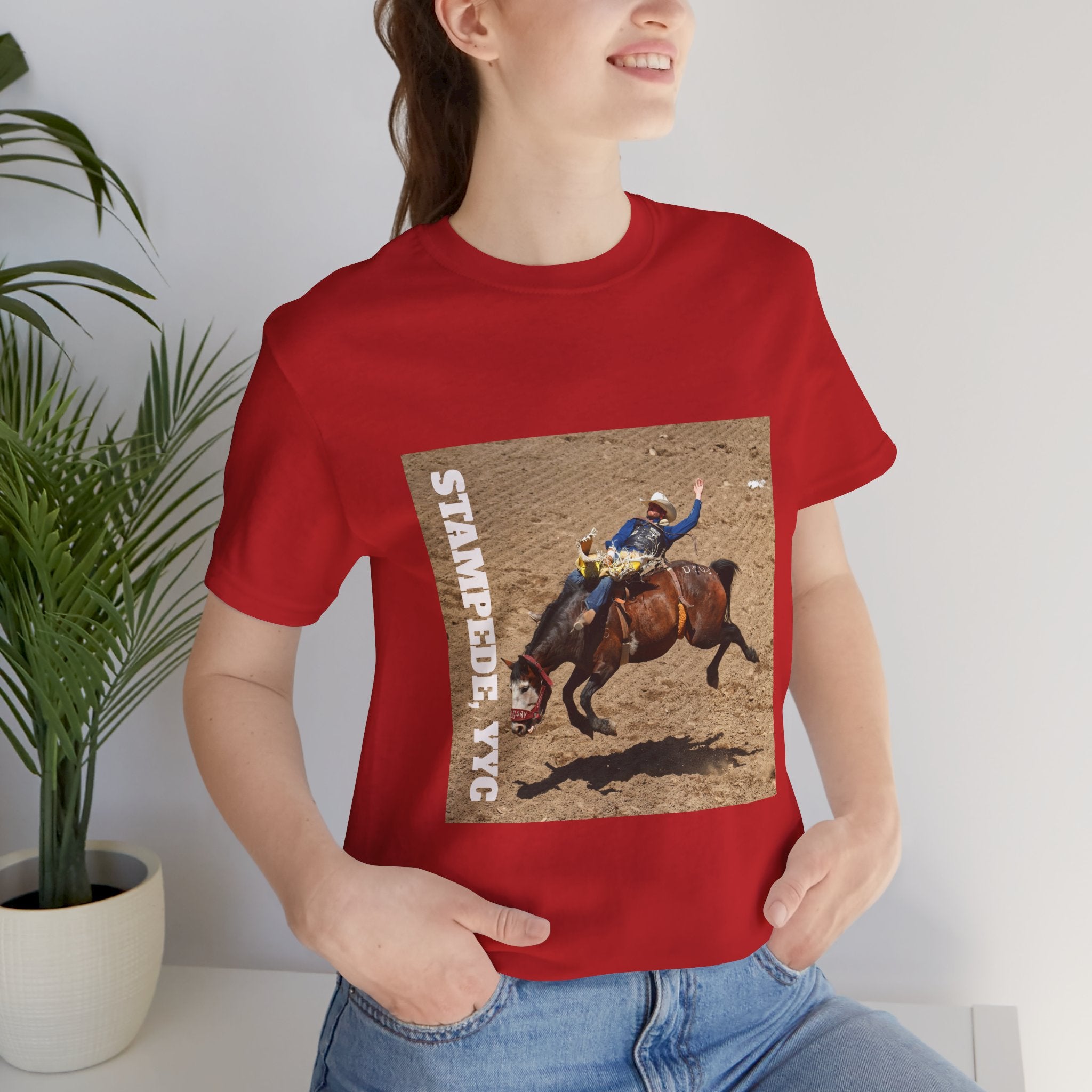 Unisex Calgary rodeo T-shirt by Viringee with Stampede design