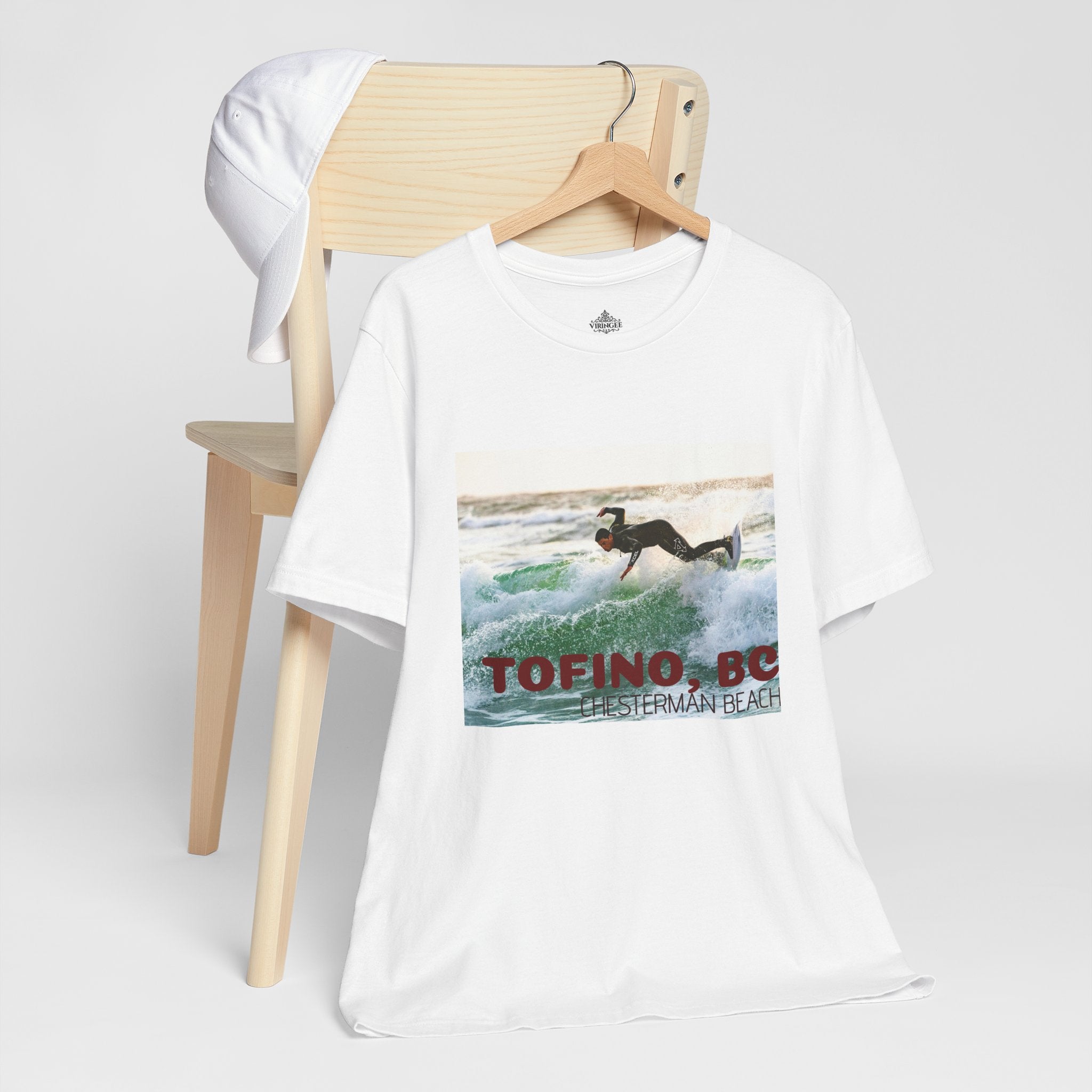Viringee Tofino Chesterman Beach Surfing Graphic Tee