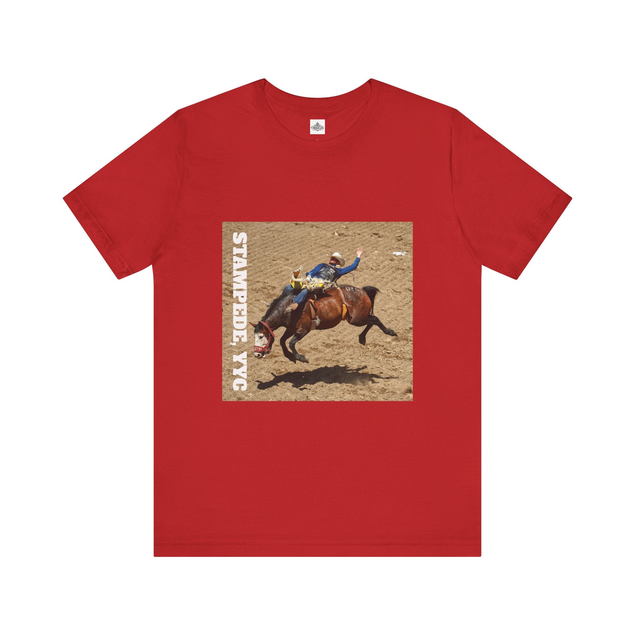Unisex Calgary rodeo T-shirt by Viringee with Stampede design