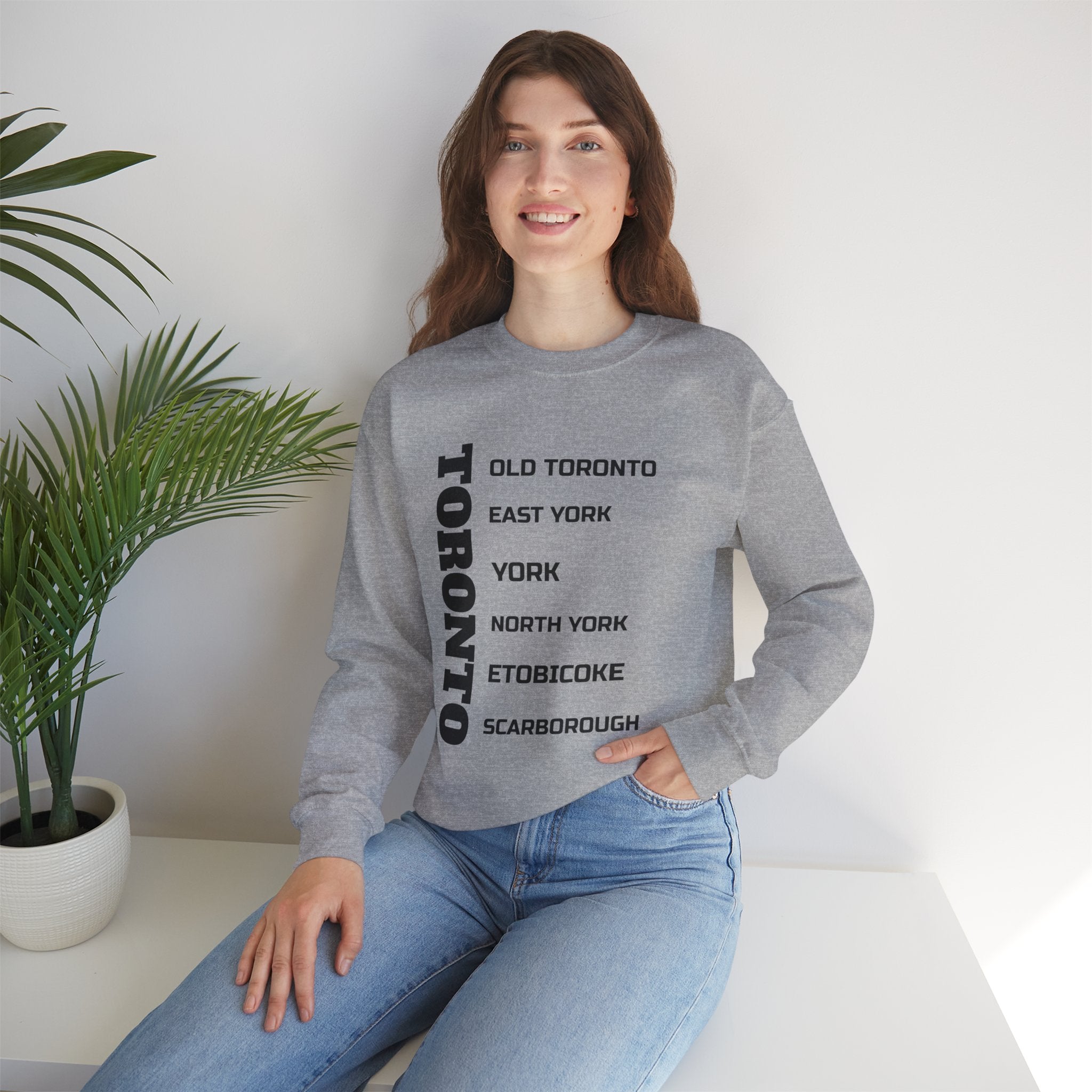 Viringee Toronto Six Boroughs Unisex Crewneck Sweatshirt