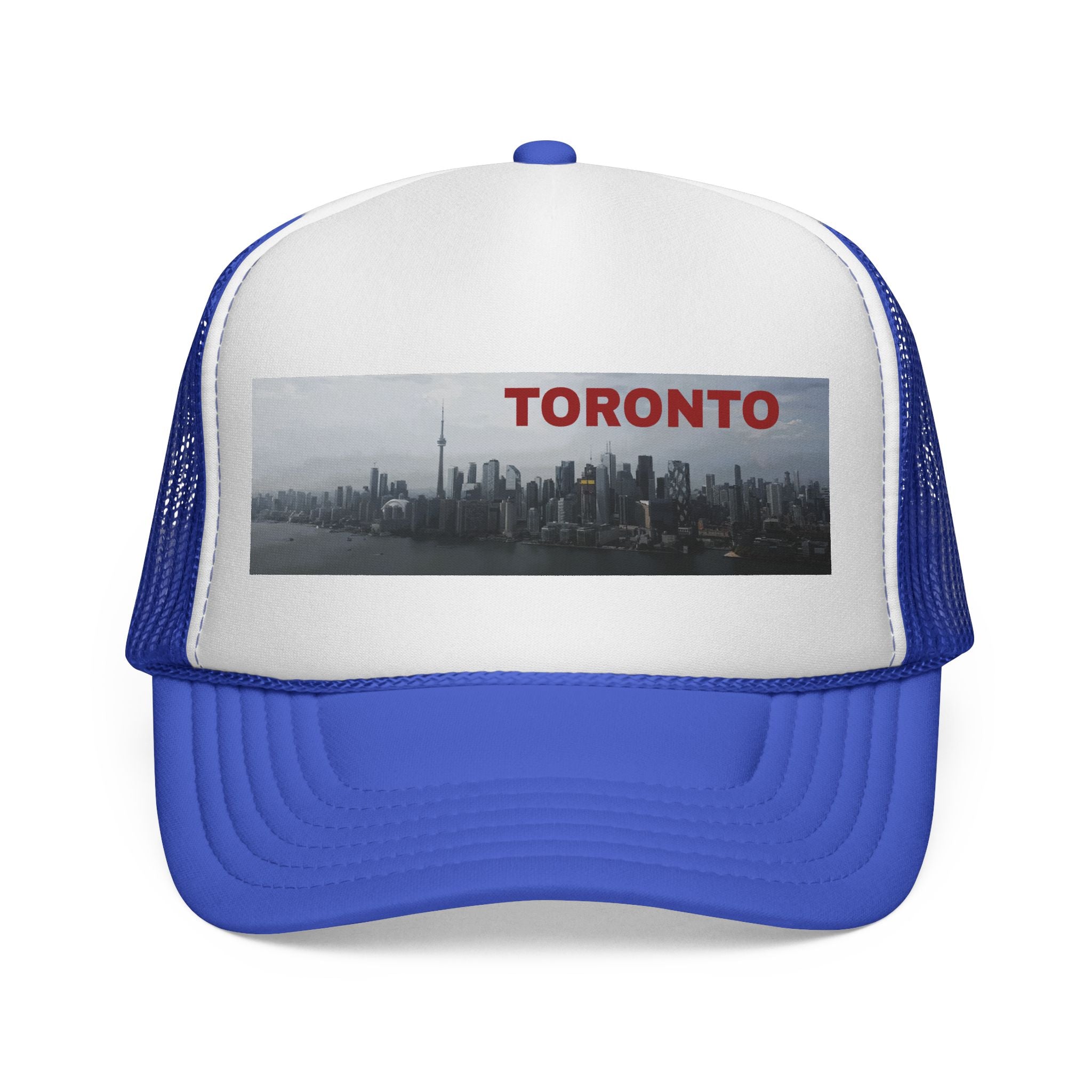Toronto trucker cap featuring city skyline design