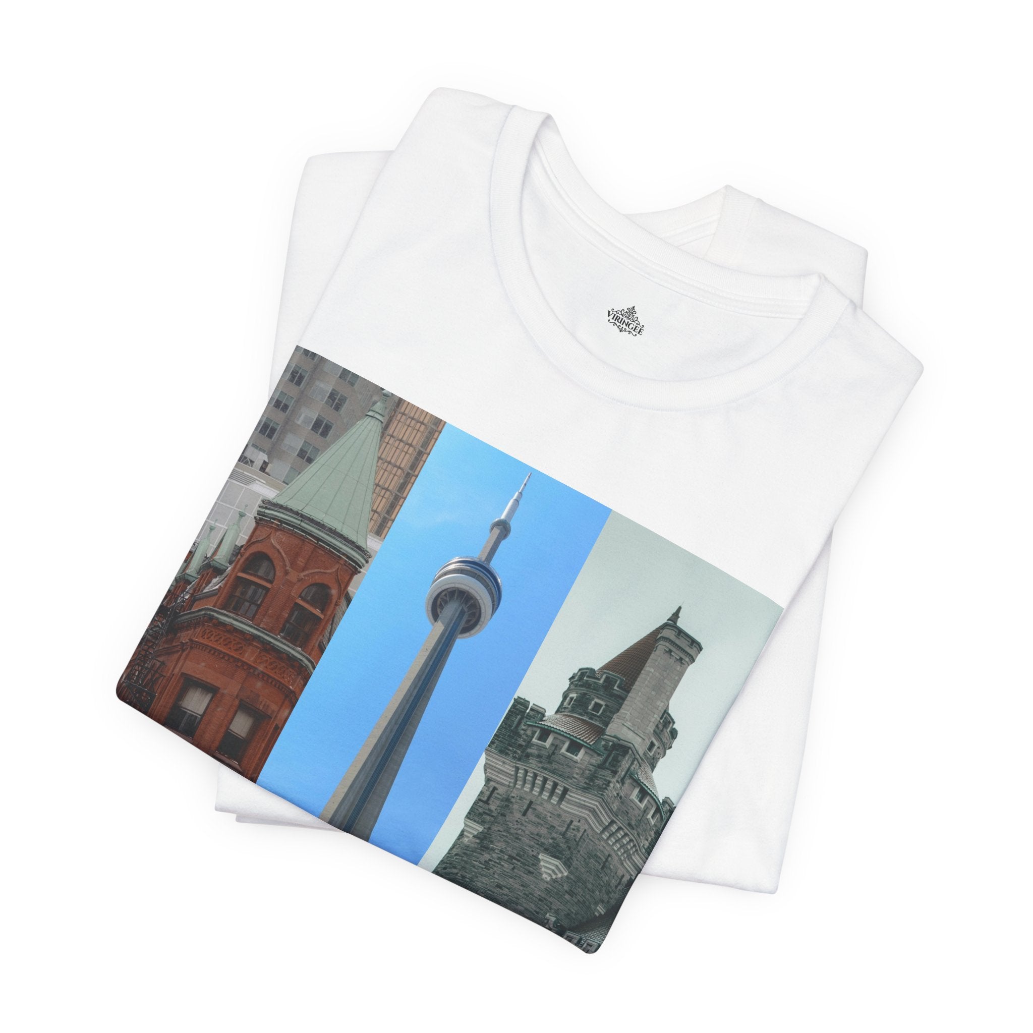Viringee Toronto Sightseeing Landmarks Graphic T Shirt