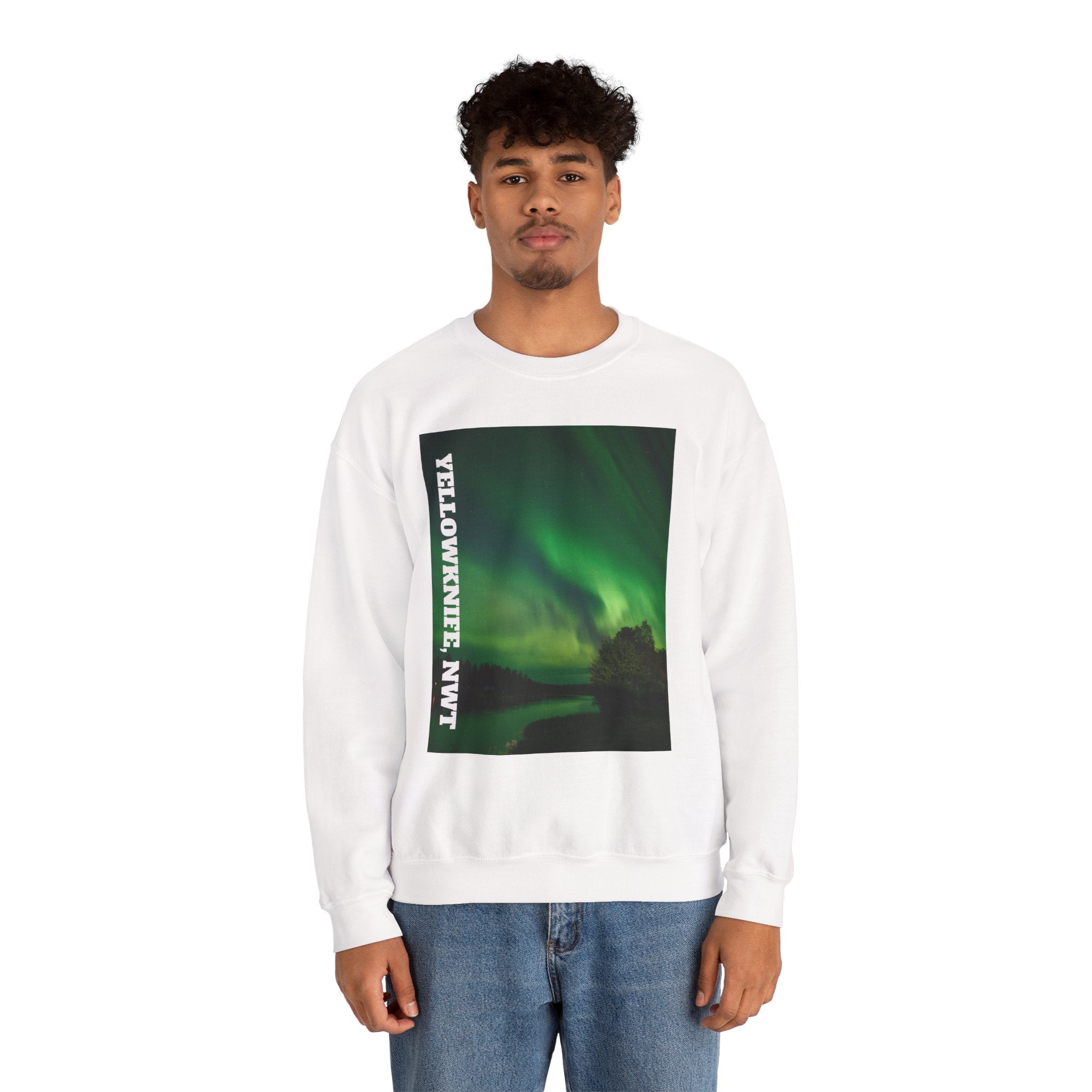 Viringee Yellowknife, NWT Lights Crewneck Sweatshirt