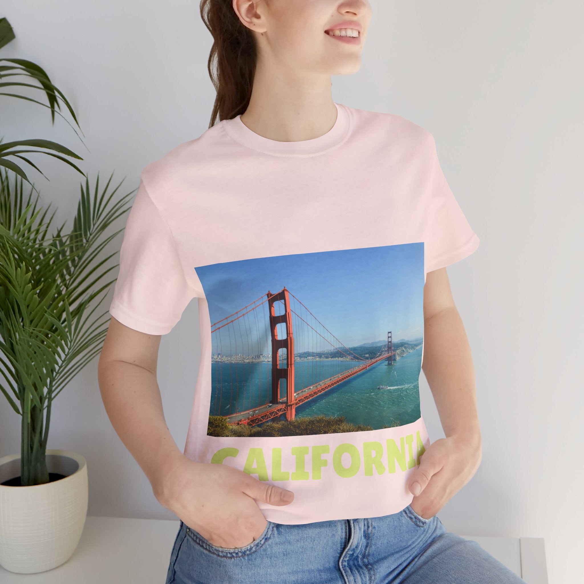 Viringee California Golden Gate Bridge Graphic T-shirt