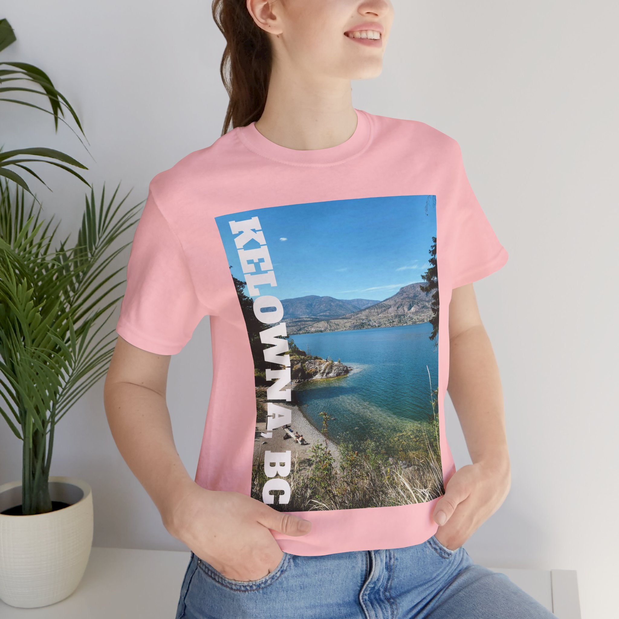 Viringee Kelowna BC scenic T-shirt, unisex short sleeve