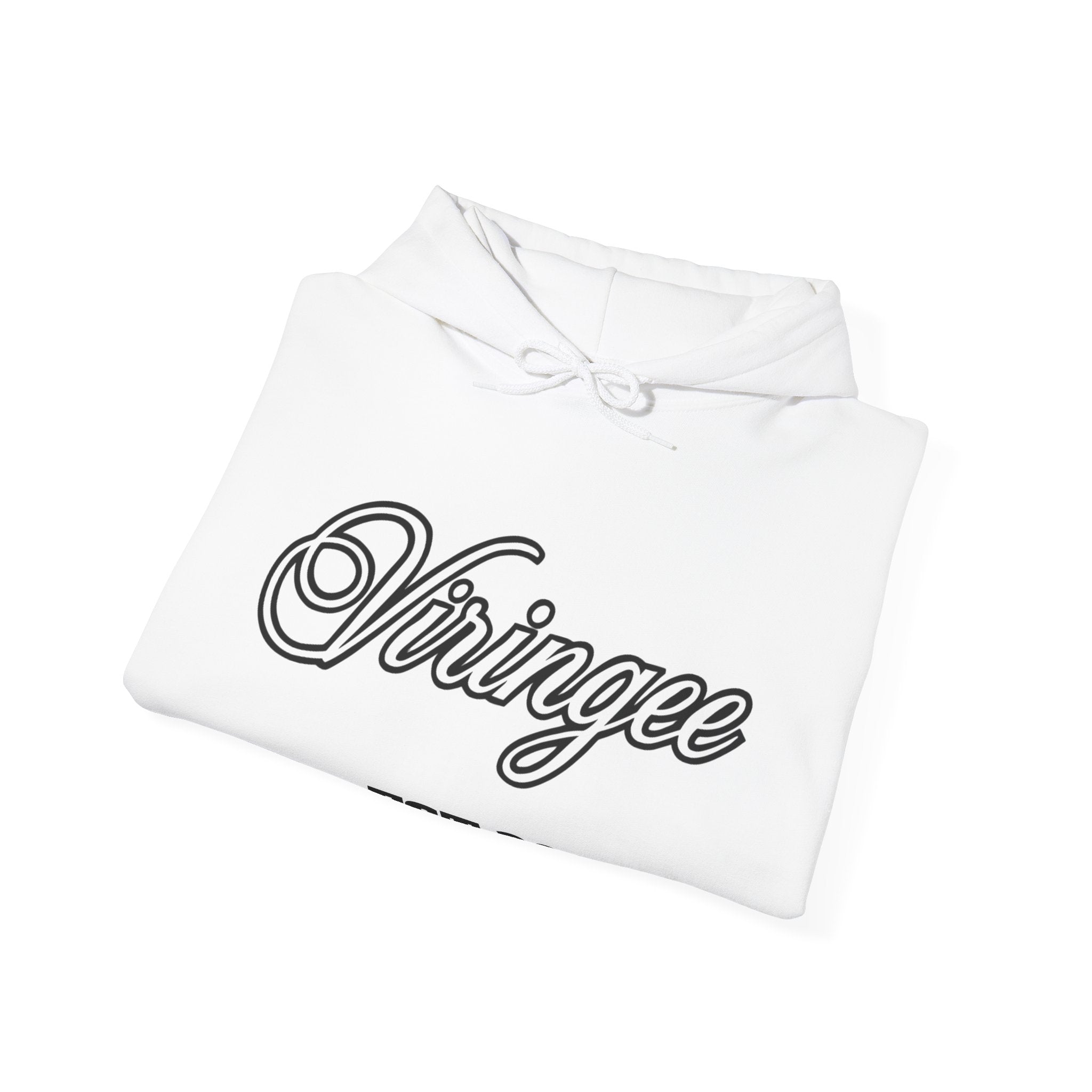 Viringee Analog Back Script Hoodie