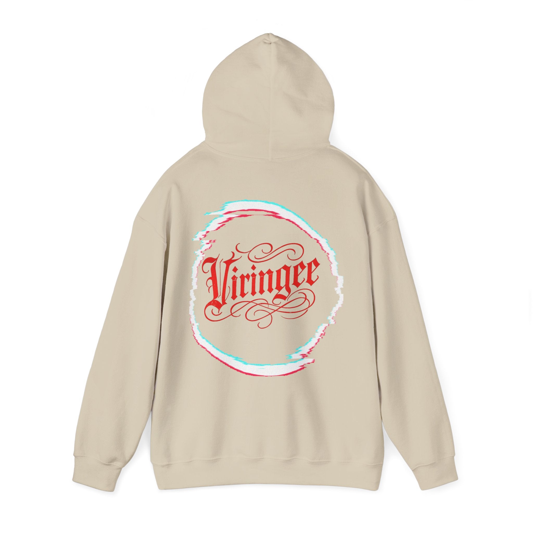 Viringee Red Logo Classic Script Hoodie
