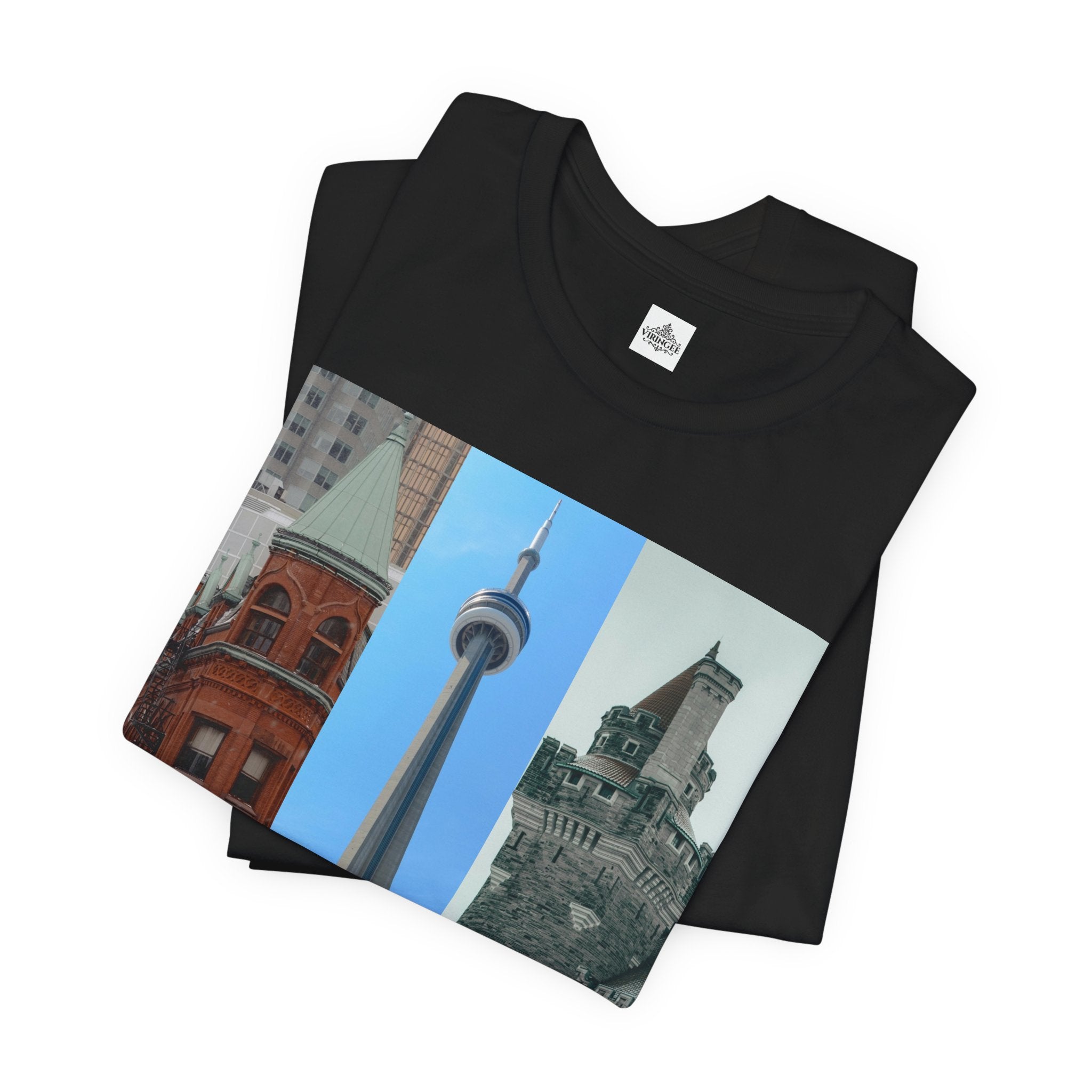 Viringee Toronto Sightseeing Landmarks Graphic T Shirt