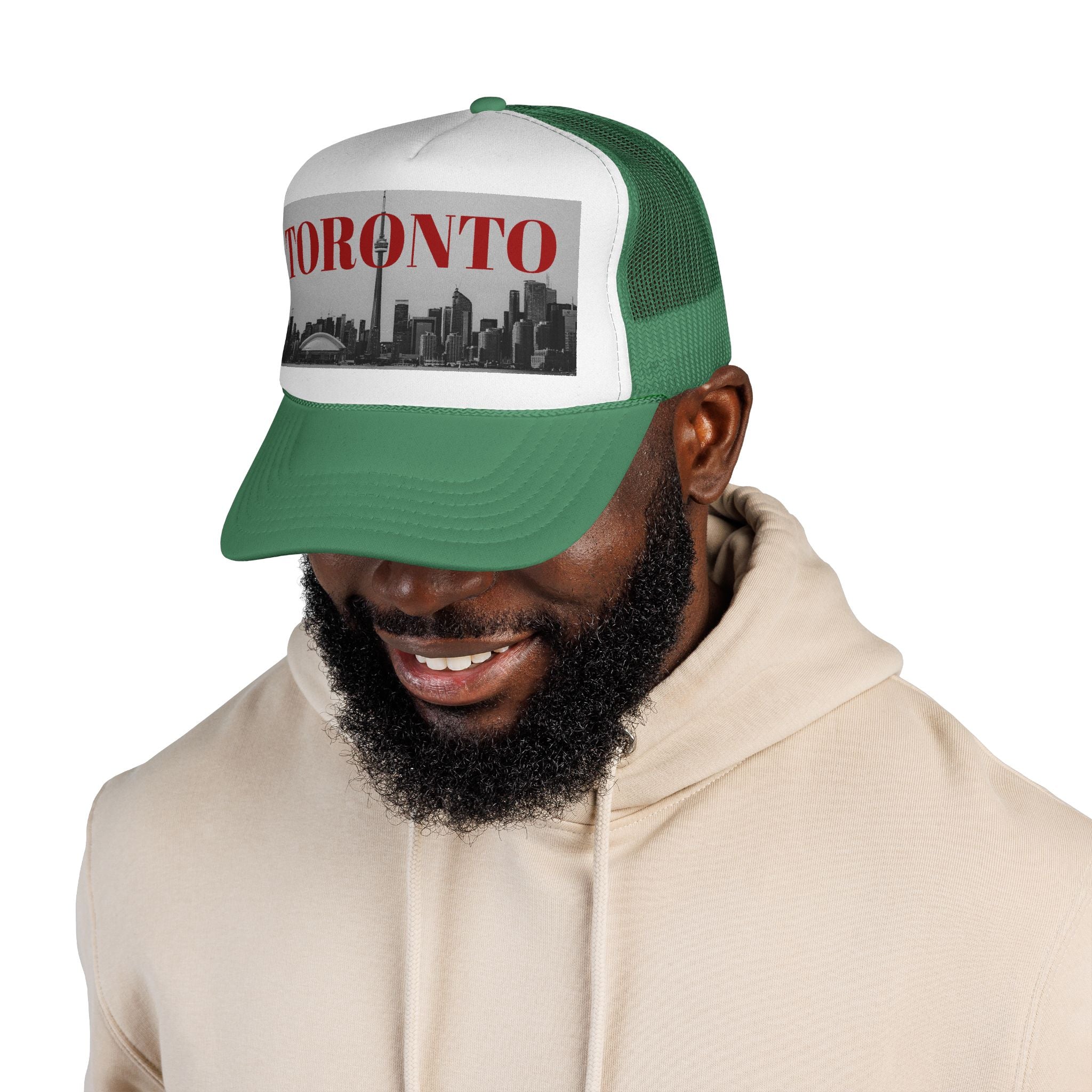 Toronto Black and White Skyline Trucker Cap