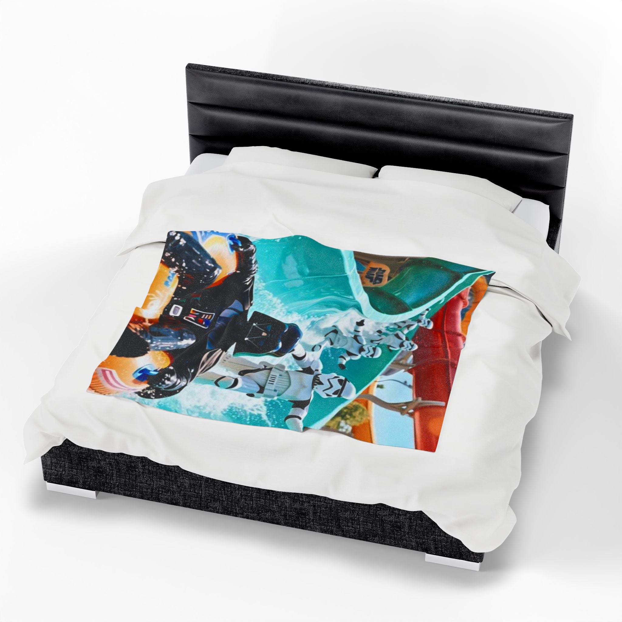 Viringee Stormtrooper Darth Vader Waterpark Velveteen Blanket
