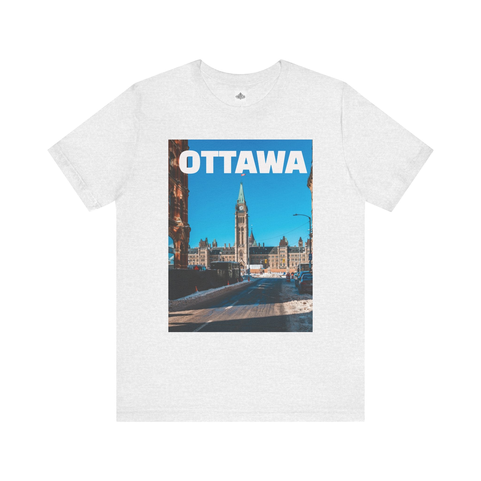 Unisex Ottawa T-shirt with bold city design by Viringee