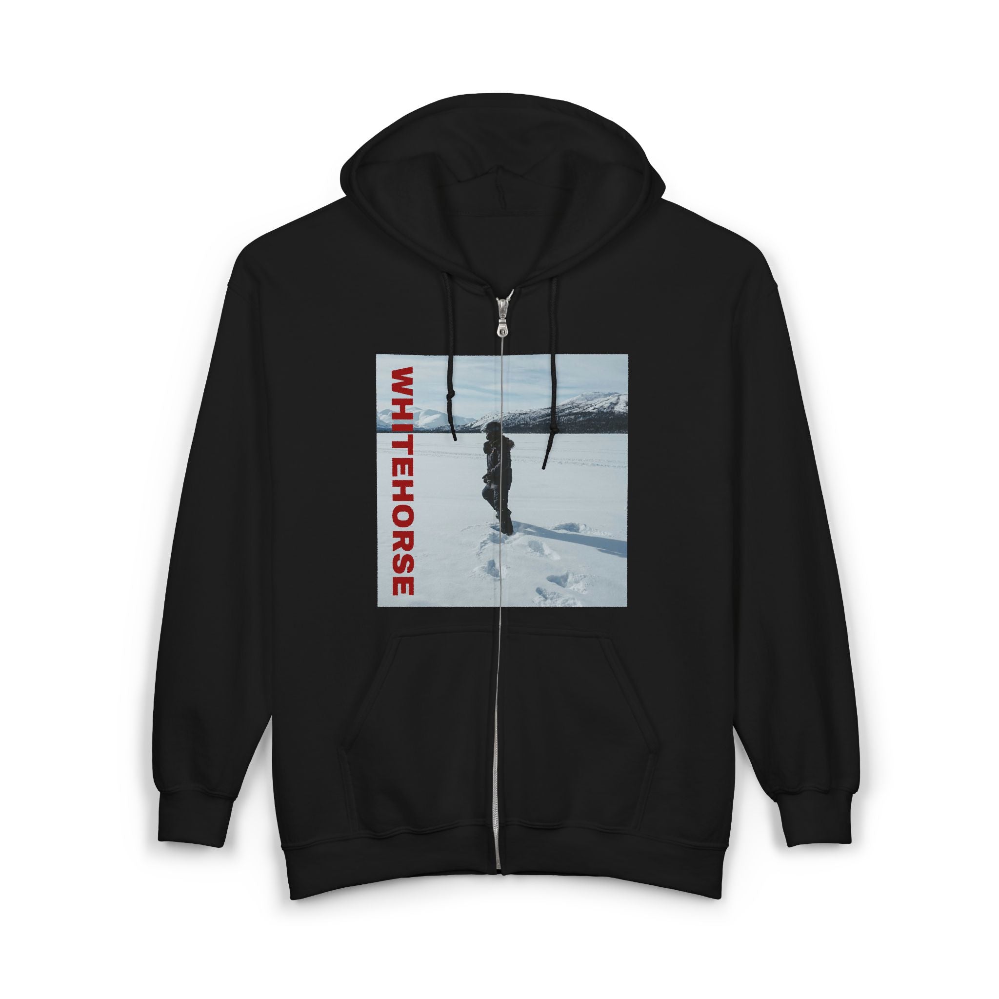 Viringee Whitehorse Winter Adventure Unisex Full Zip Hoodie