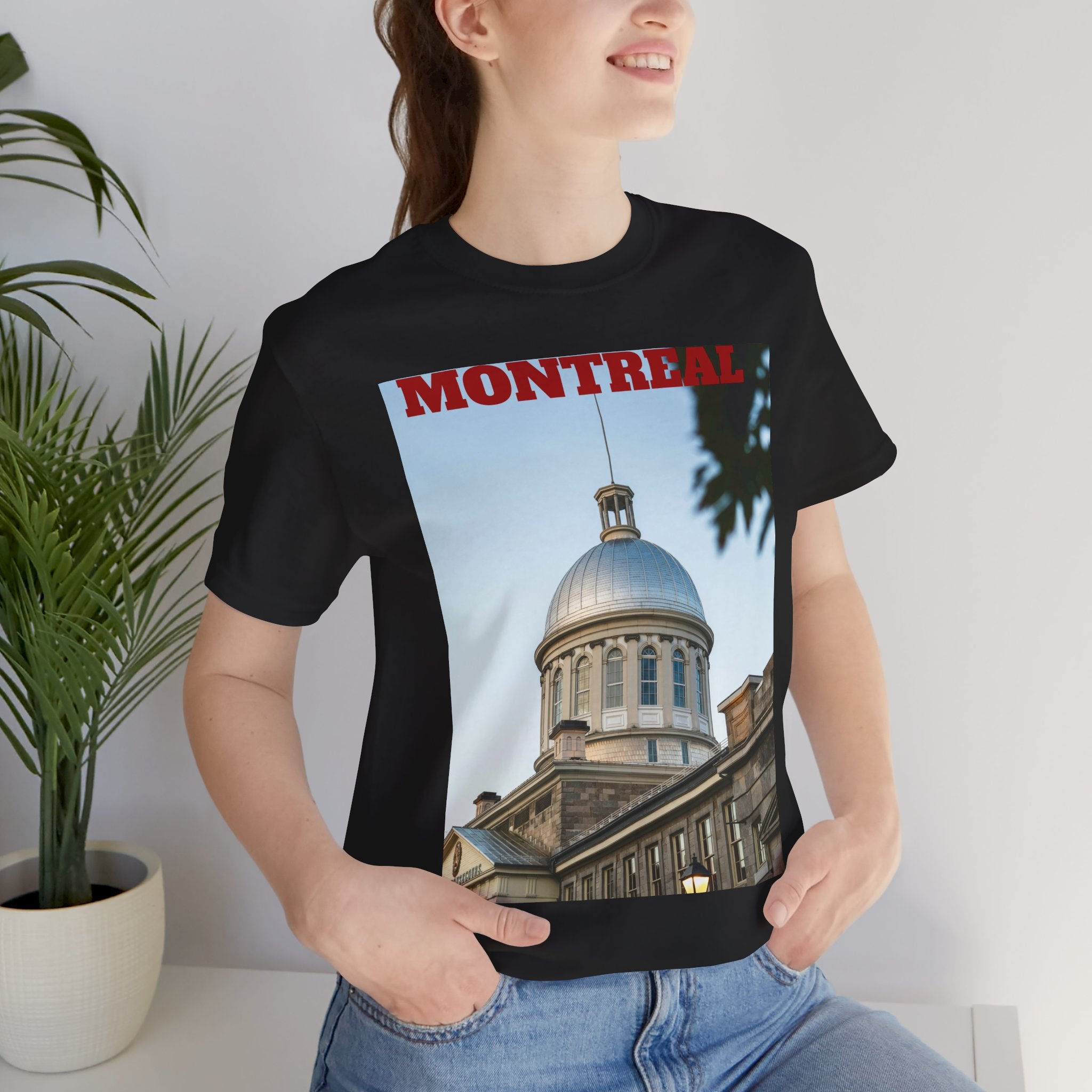 Unisex Old Montreal vintage T-shirt with city graphic