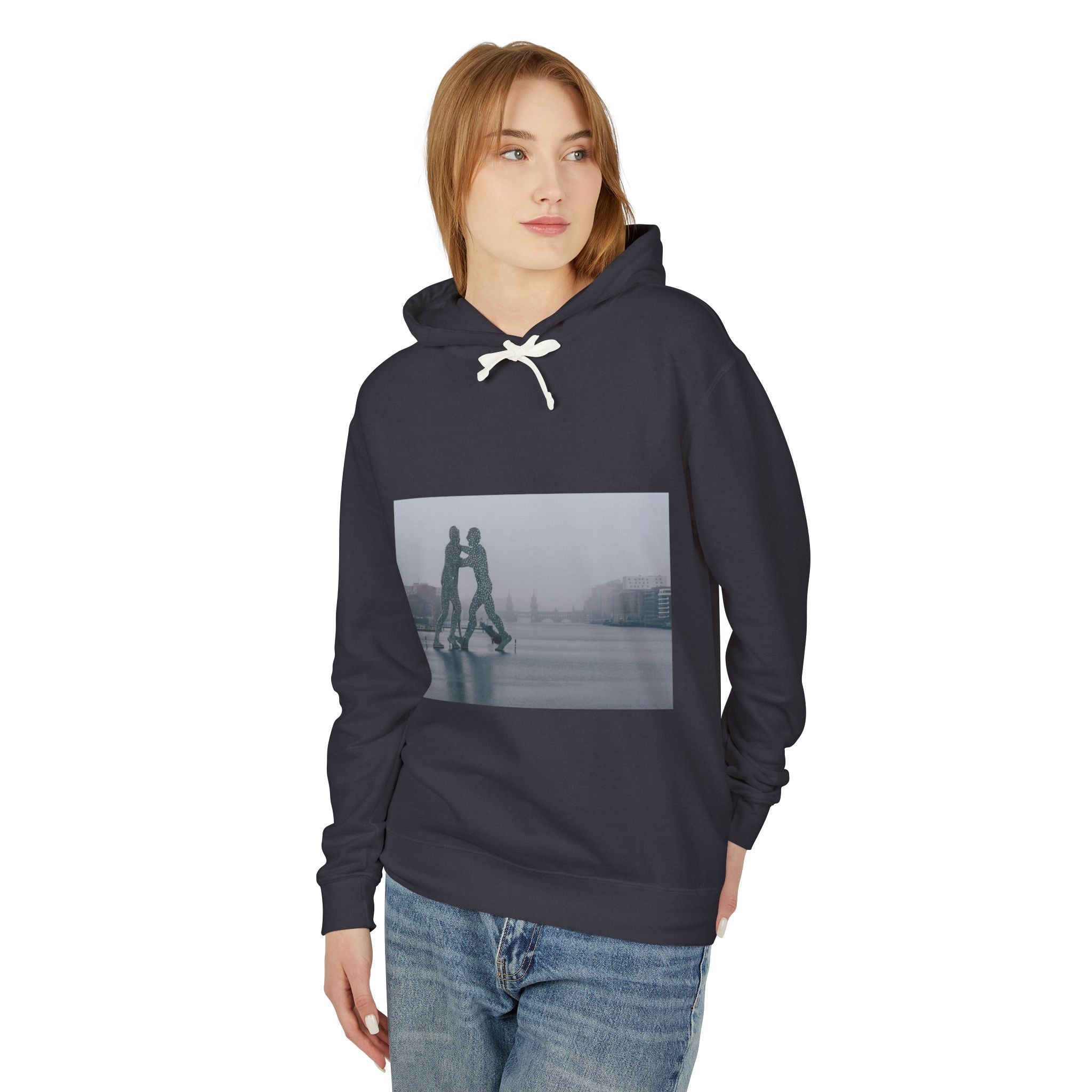 Viringee Molecule Man Unisex Lightweight Hooded Sweatshirt