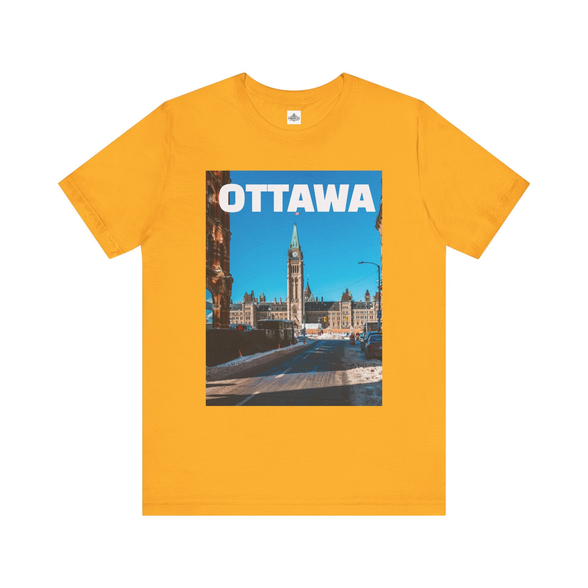 Unisex Ottawa T-shirt with bold city design by Viringee