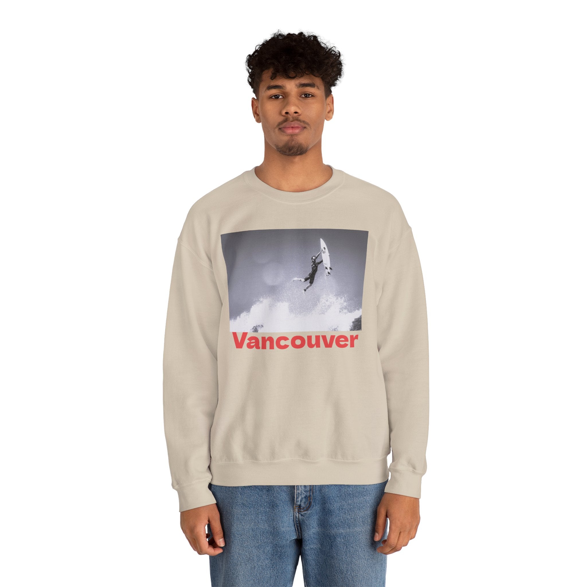 Viringee Vancouver Surf Crewneck Unisex Sweatshirt